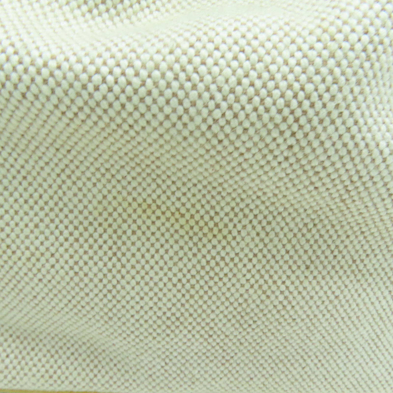HERMES Cowhide Leather Canvas Lindy 30 Silver Button Handle Bag Beige/Yellow