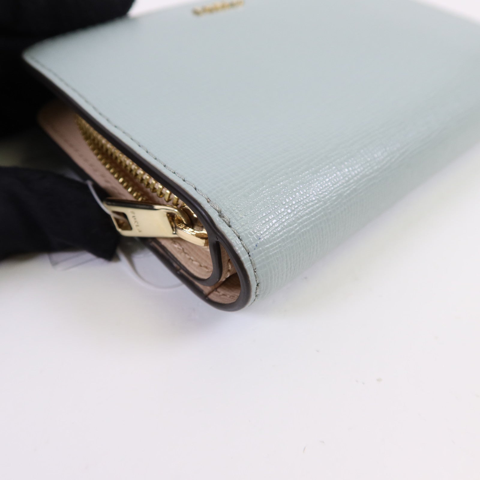 Furla 牛皮皮革Bifold Wallet金扣錢包