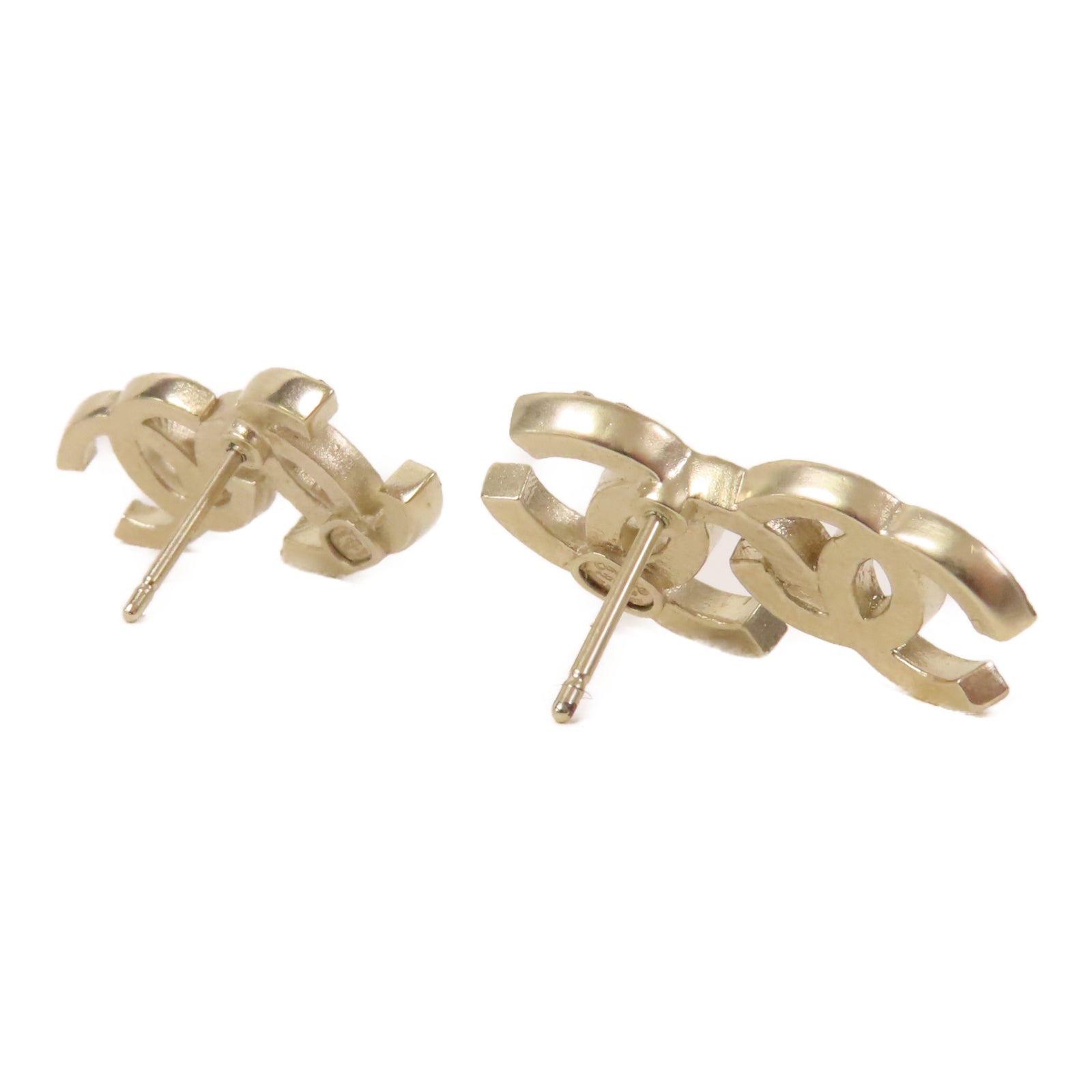 CHANEL 金屬Earrings耳環金色/黑色
