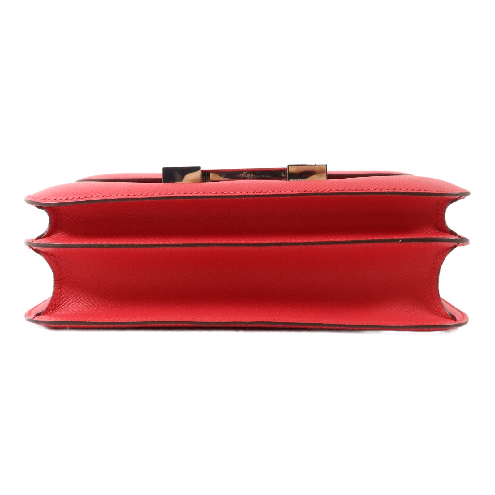 HERMES Epsom皮革Constance 24肩背袋Rose Extreme