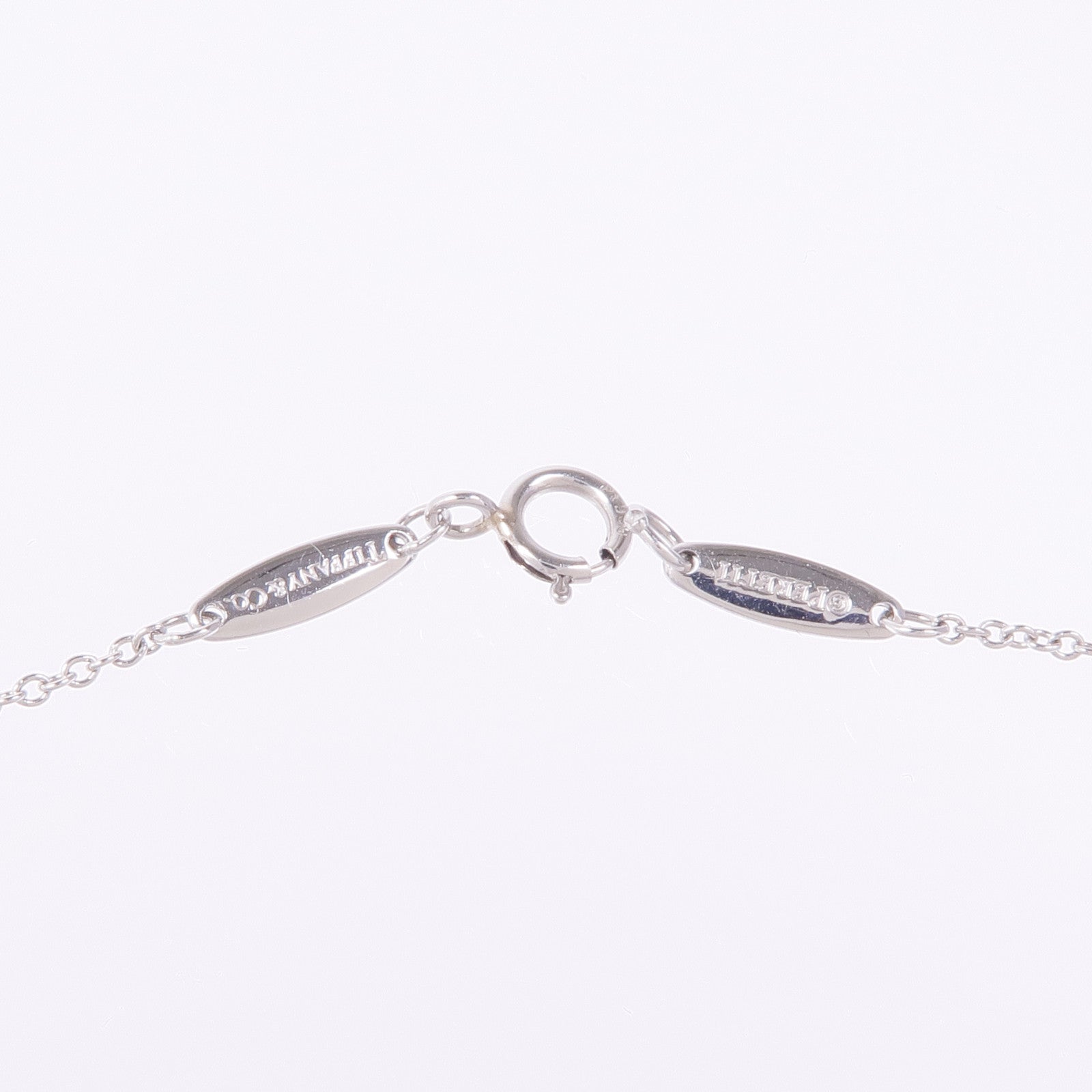 TIFFANY＆CO PT950鉑金By the Yard鑽石項鍊