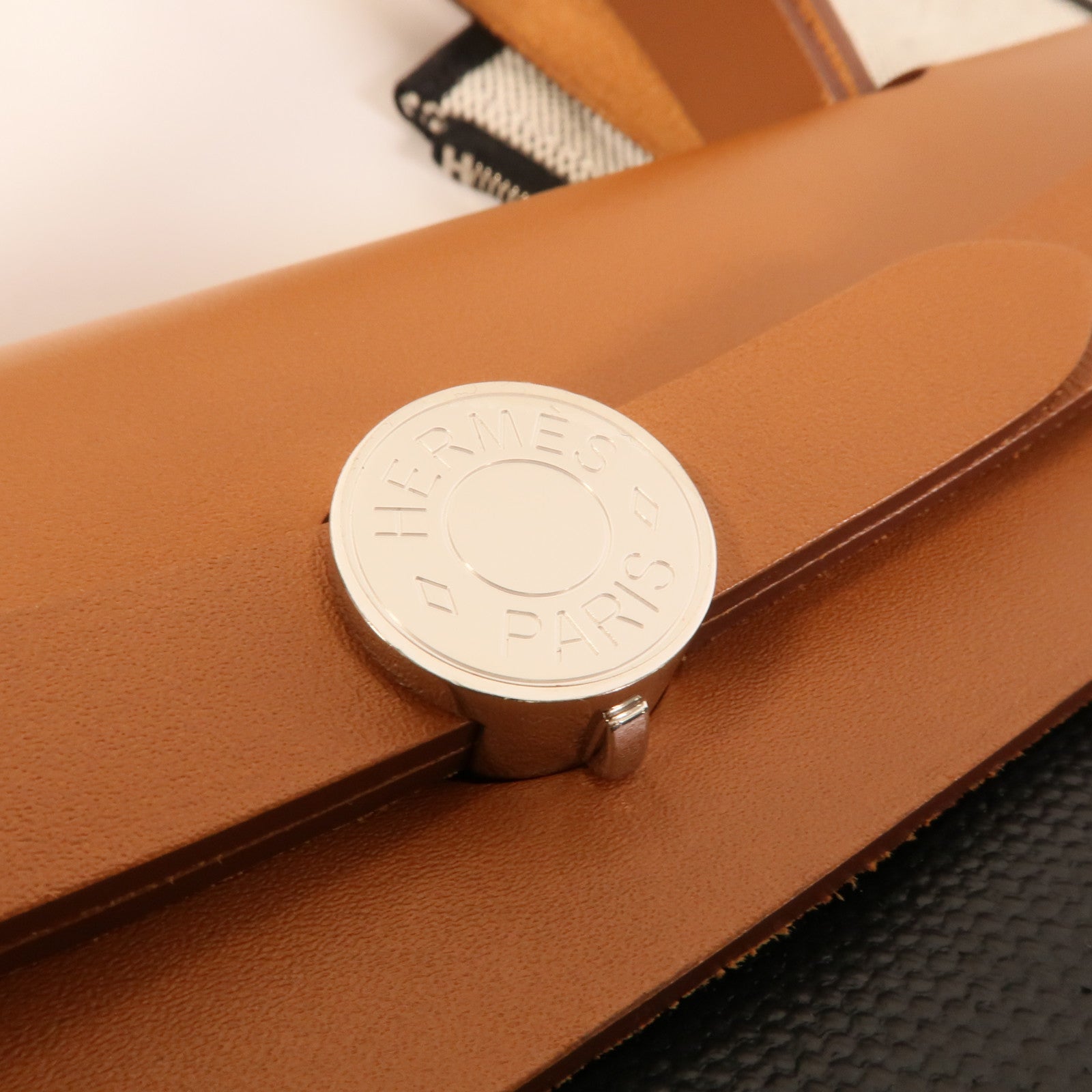 HERMES 塗層帆布Herbag PM手挽肩背兩用袋Black