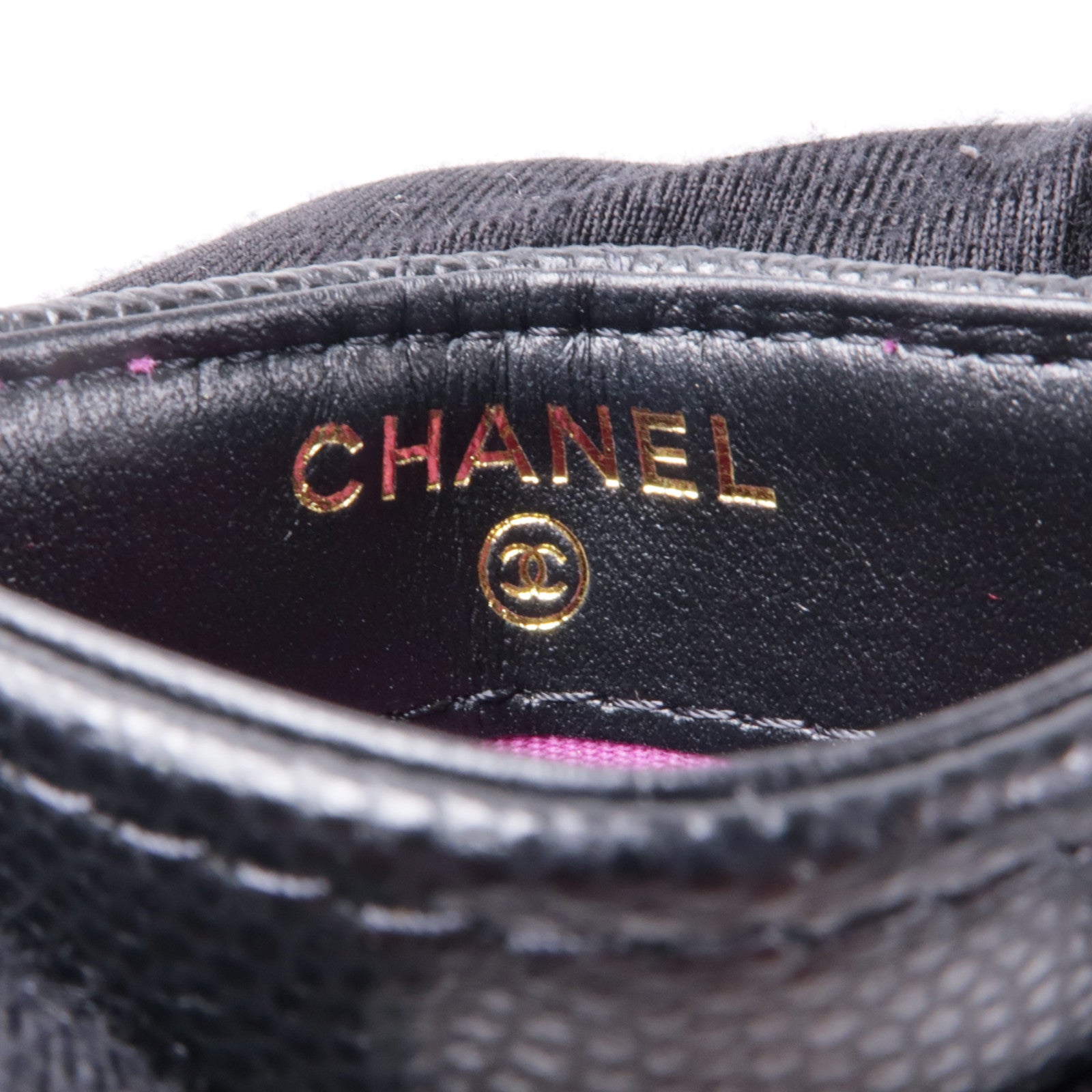 CHANEL 牛皮皮革Card Case金扣卡片套