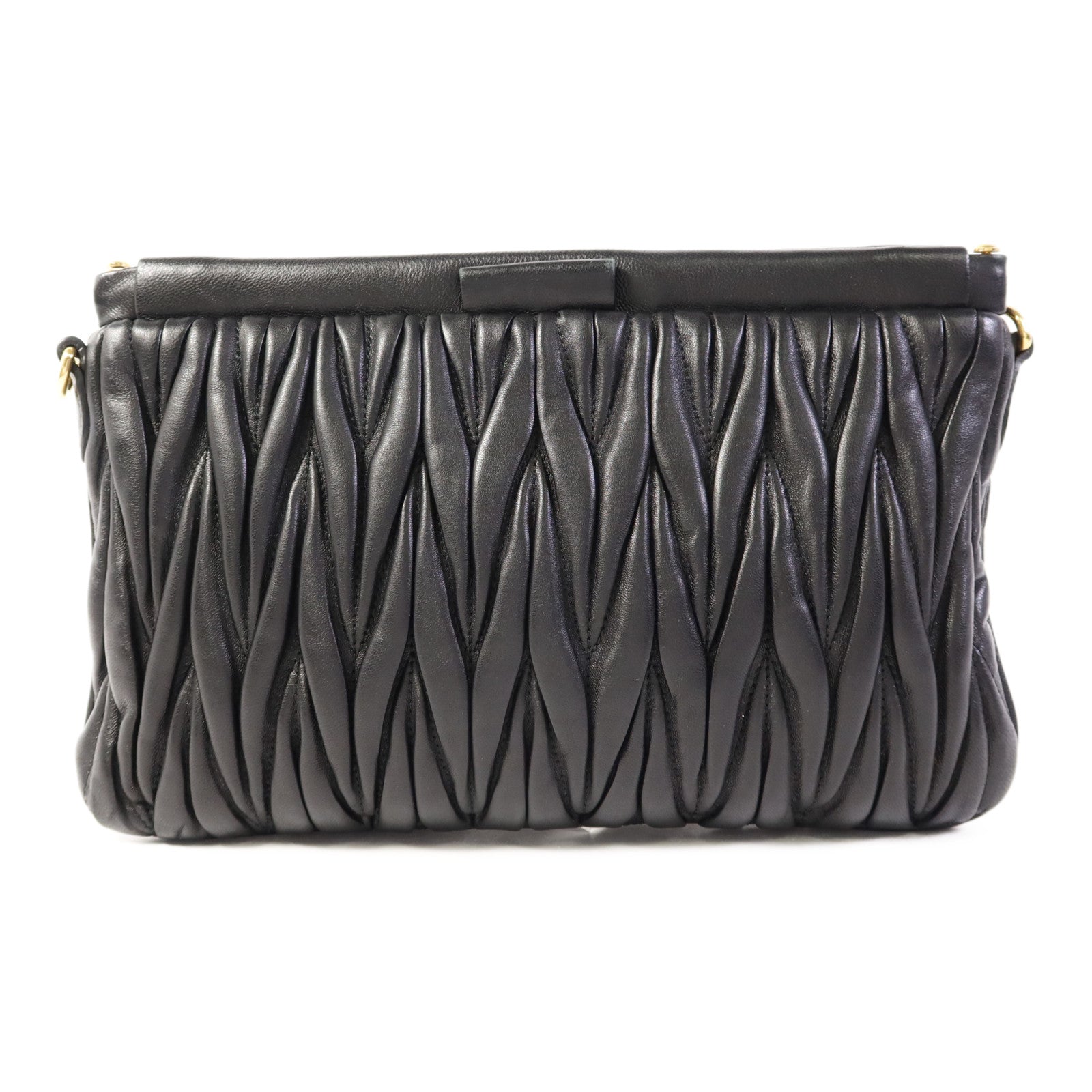 Miu Miu 羊皮皮革Shoulder Bag金扣肩背袋