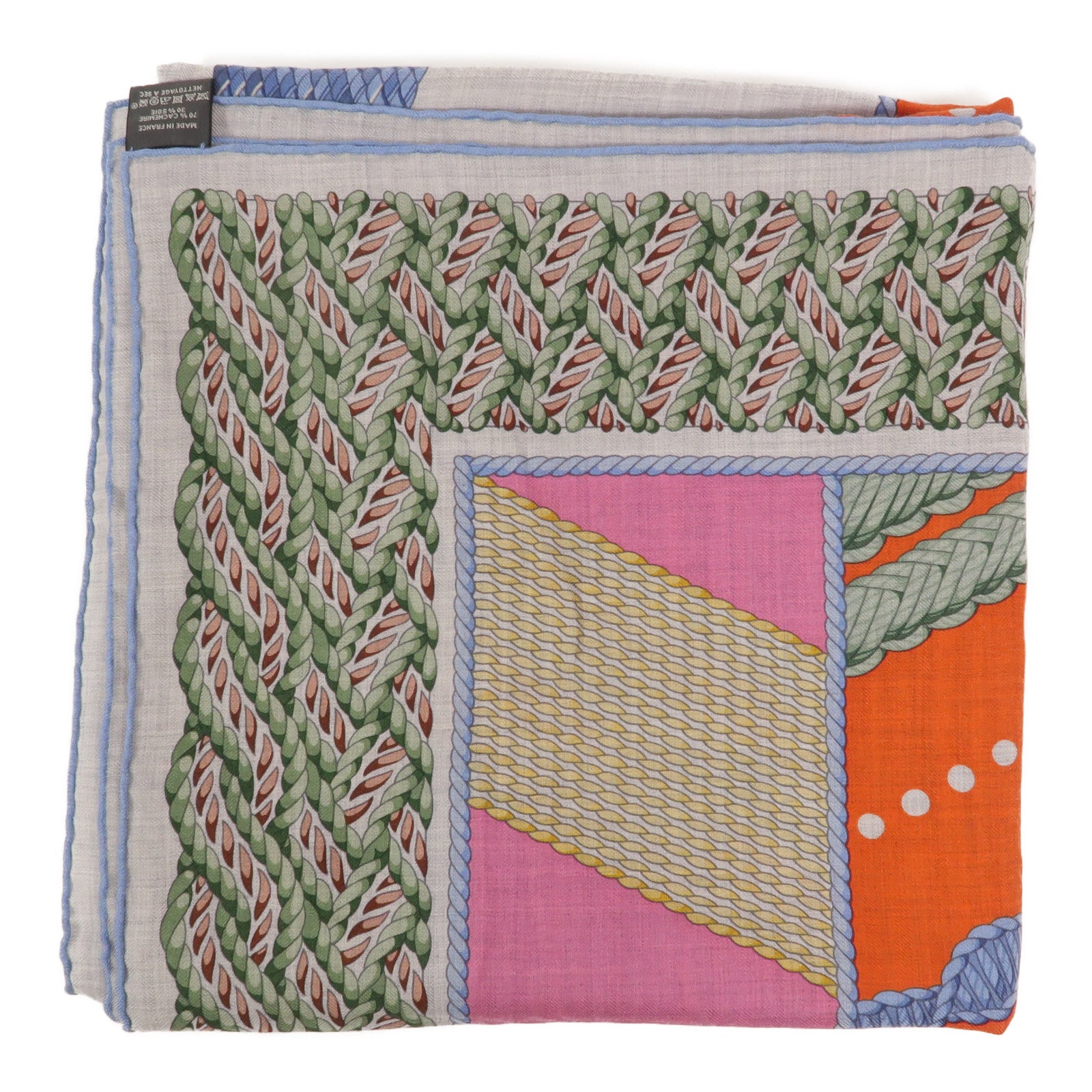 HERMES 絲質/羊絨Scarf 140x140絲巾