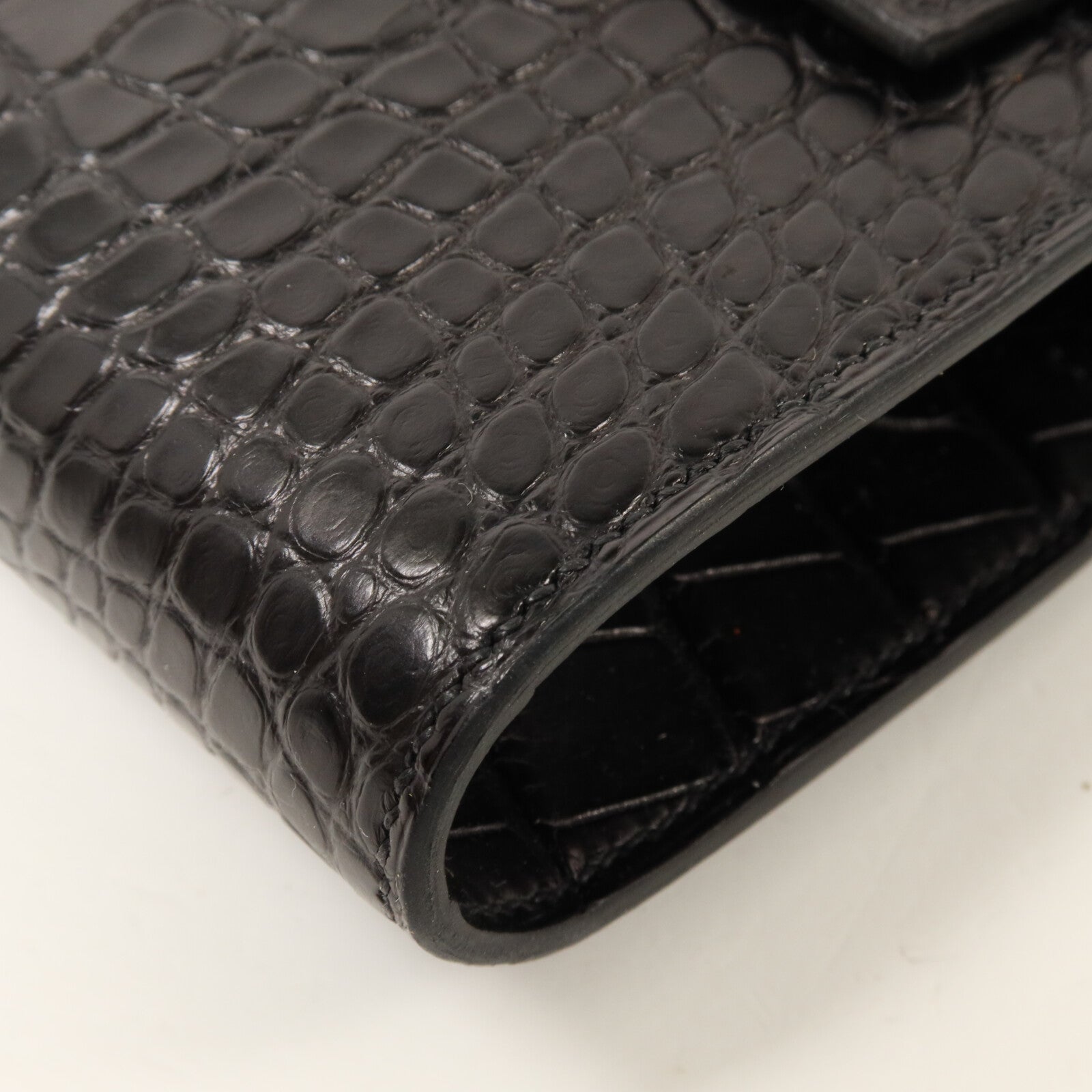 HERMES 鱷魚皮革Kelly To Go肩背袋Noir