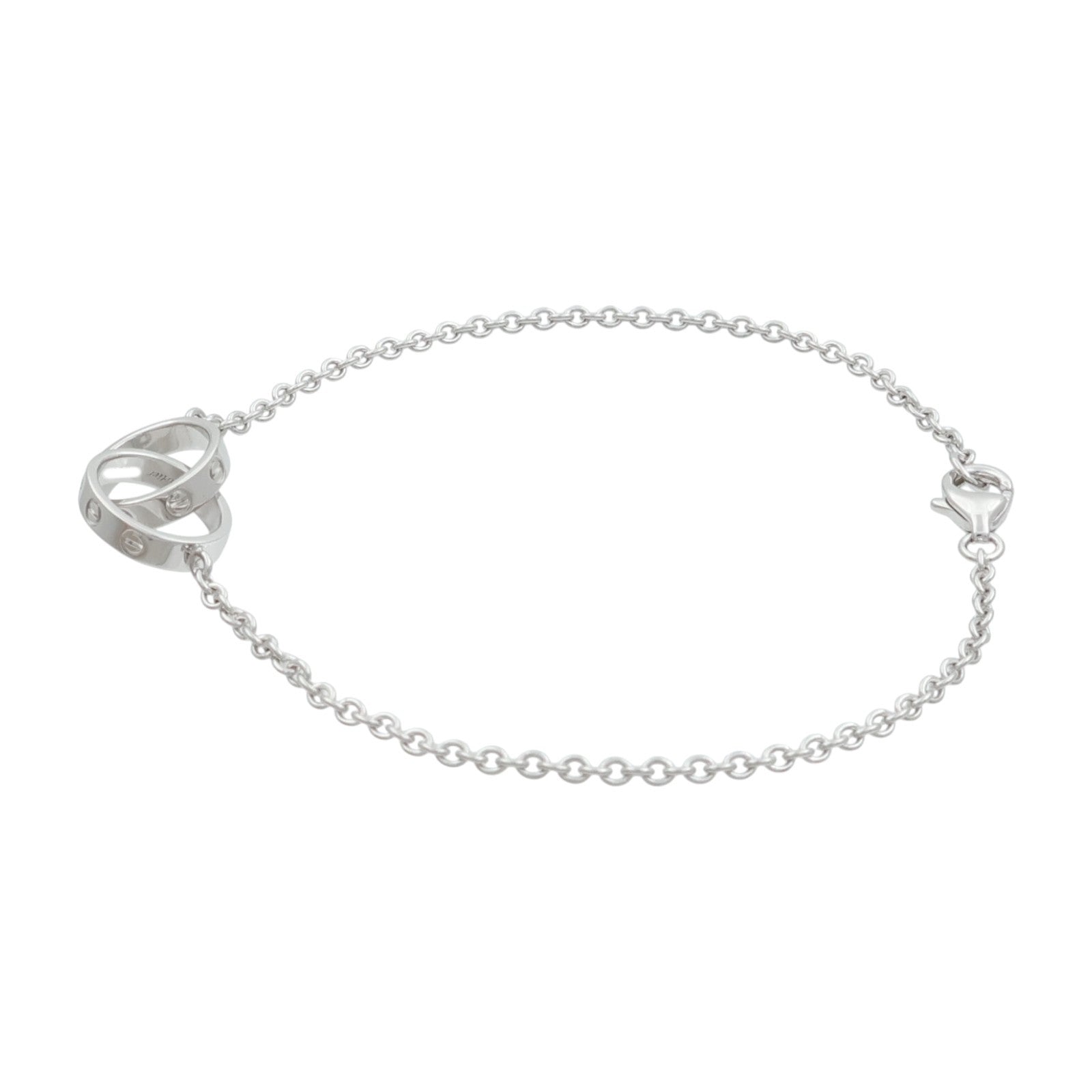 CARTIER 18K白金Love Bracelet手鏈