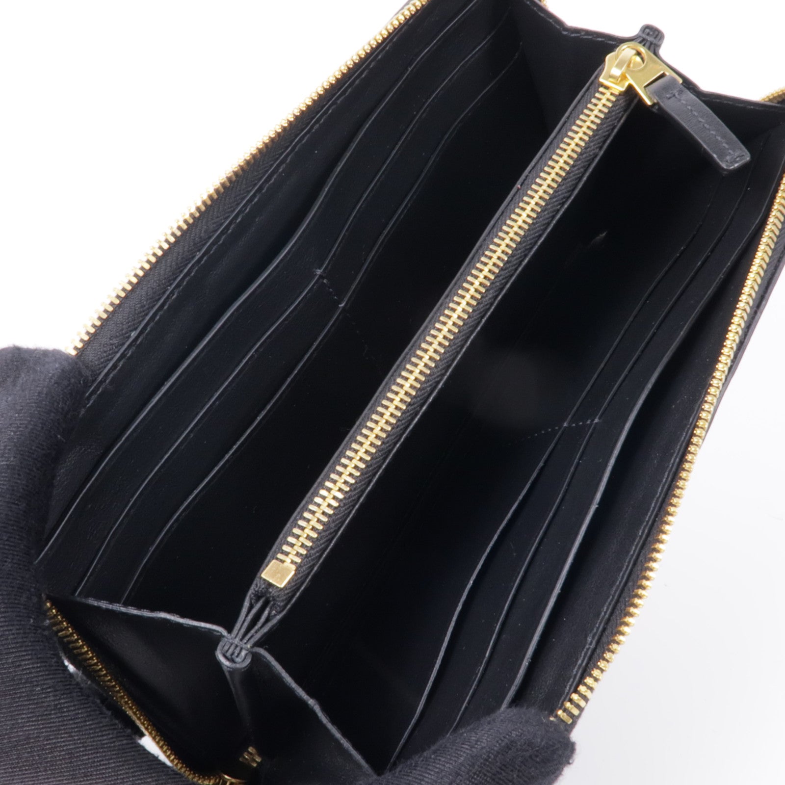BOTTEGA VENETA 【激減優惠】皮革Long Wallet金扣長錢包