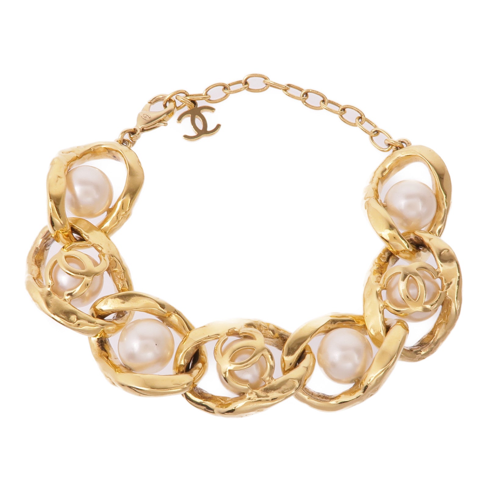 CHANEL PVC/金屬Bracelet手鏈