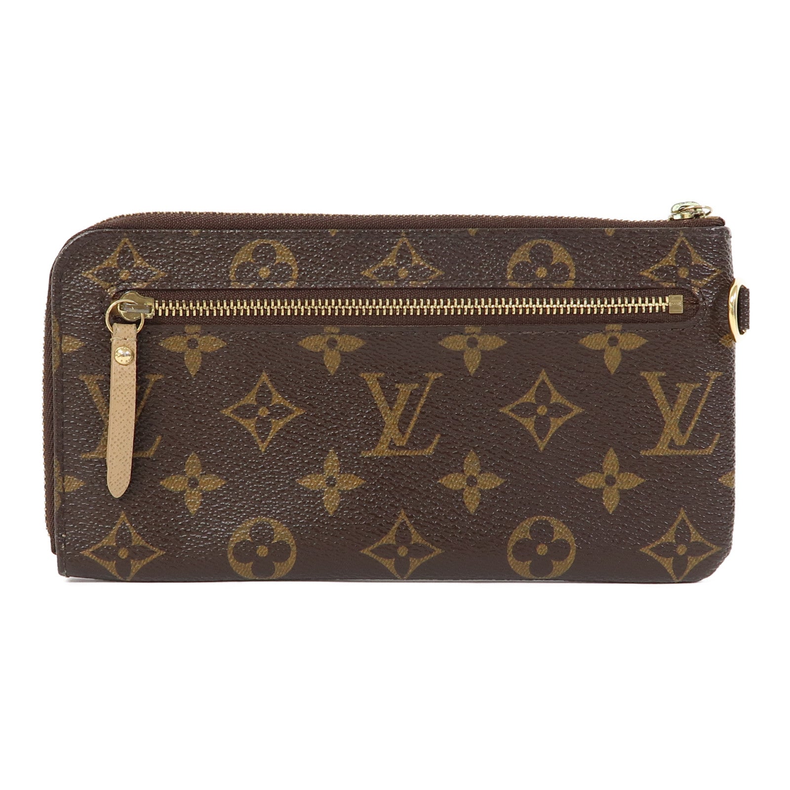 LOUIS VUITTON Monogram Complice Trunks金扣零錢包啡色