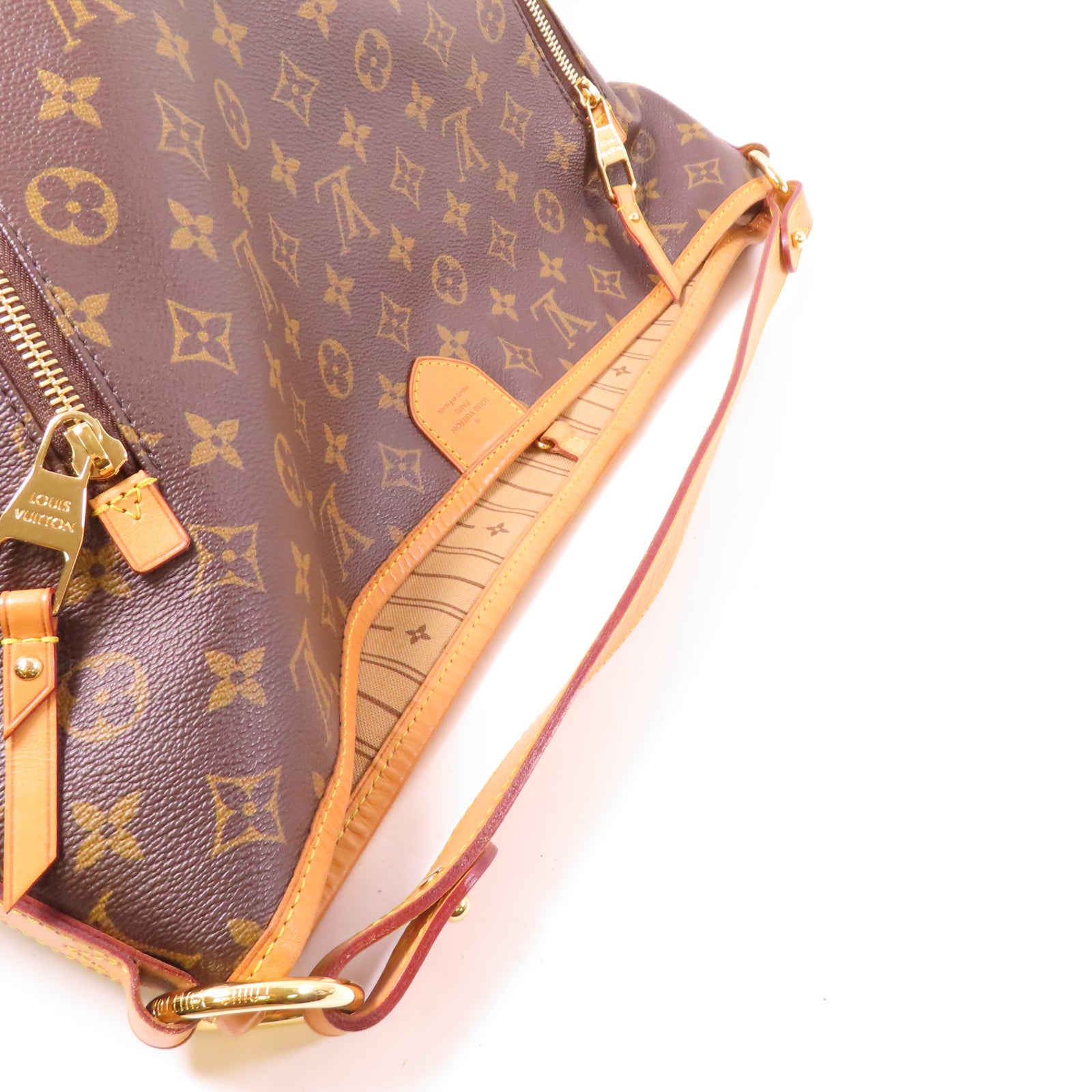 LOUIS VUITTON 【激減優惠】Monogram Delightful GM金扣肩背袋啡色