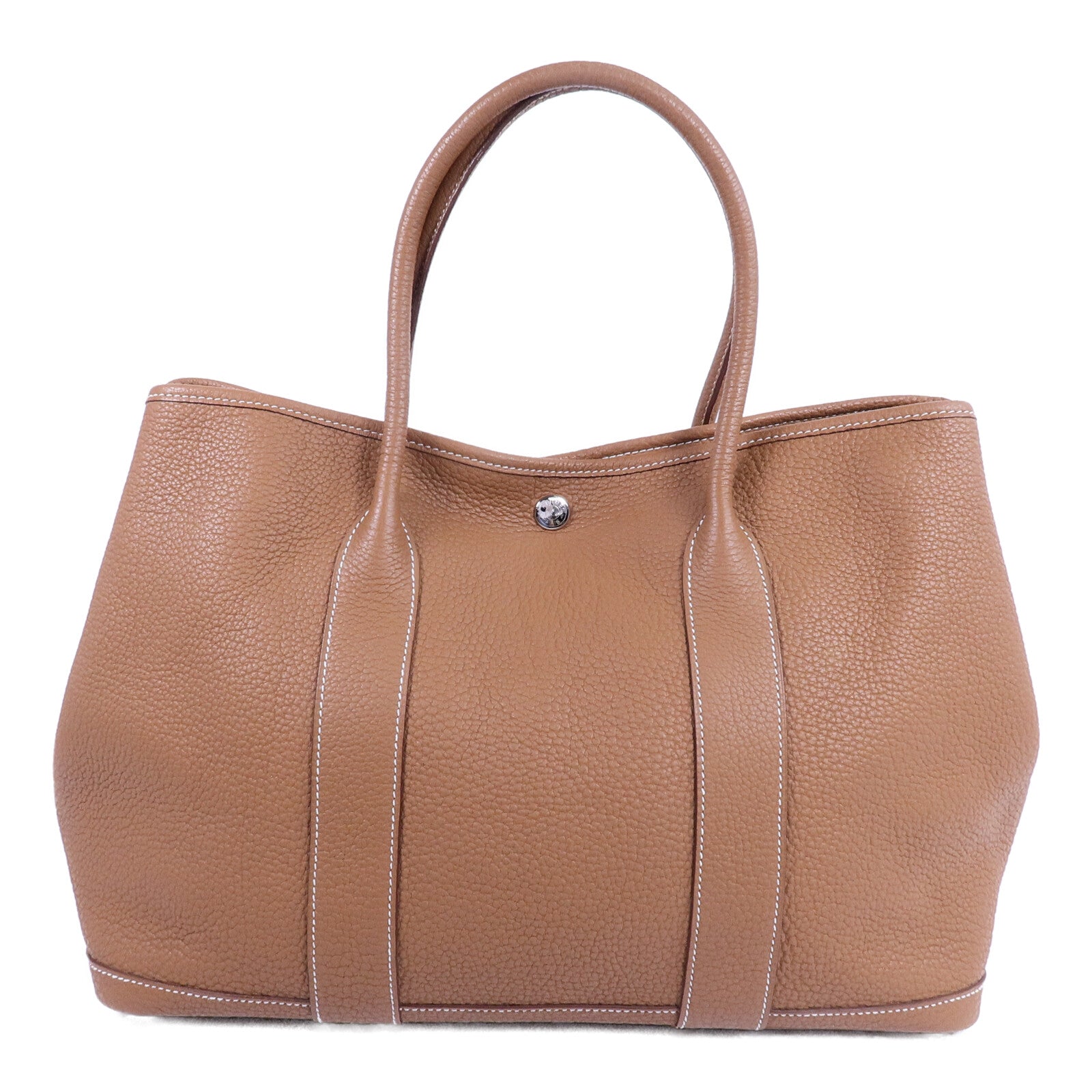 HERMES Negonda皮革Garden Party PM手挽袋Gold