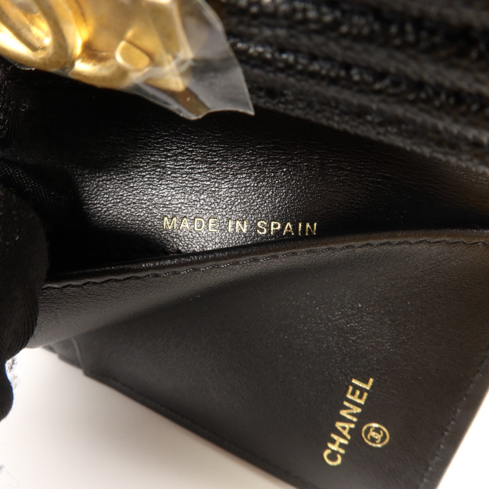CHANEL 牛皮皮革Boy Chanel Small Flap Wallet金扣錢包
