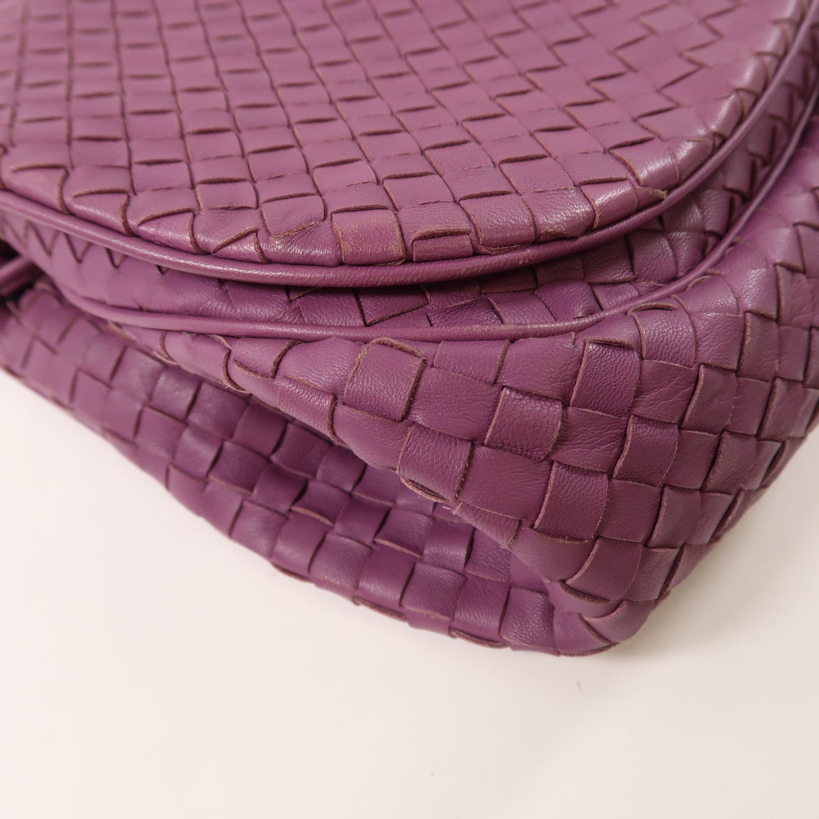 BOTTEGA VENETA 牛皮皮革Shoulder Bag肩背袋紫色