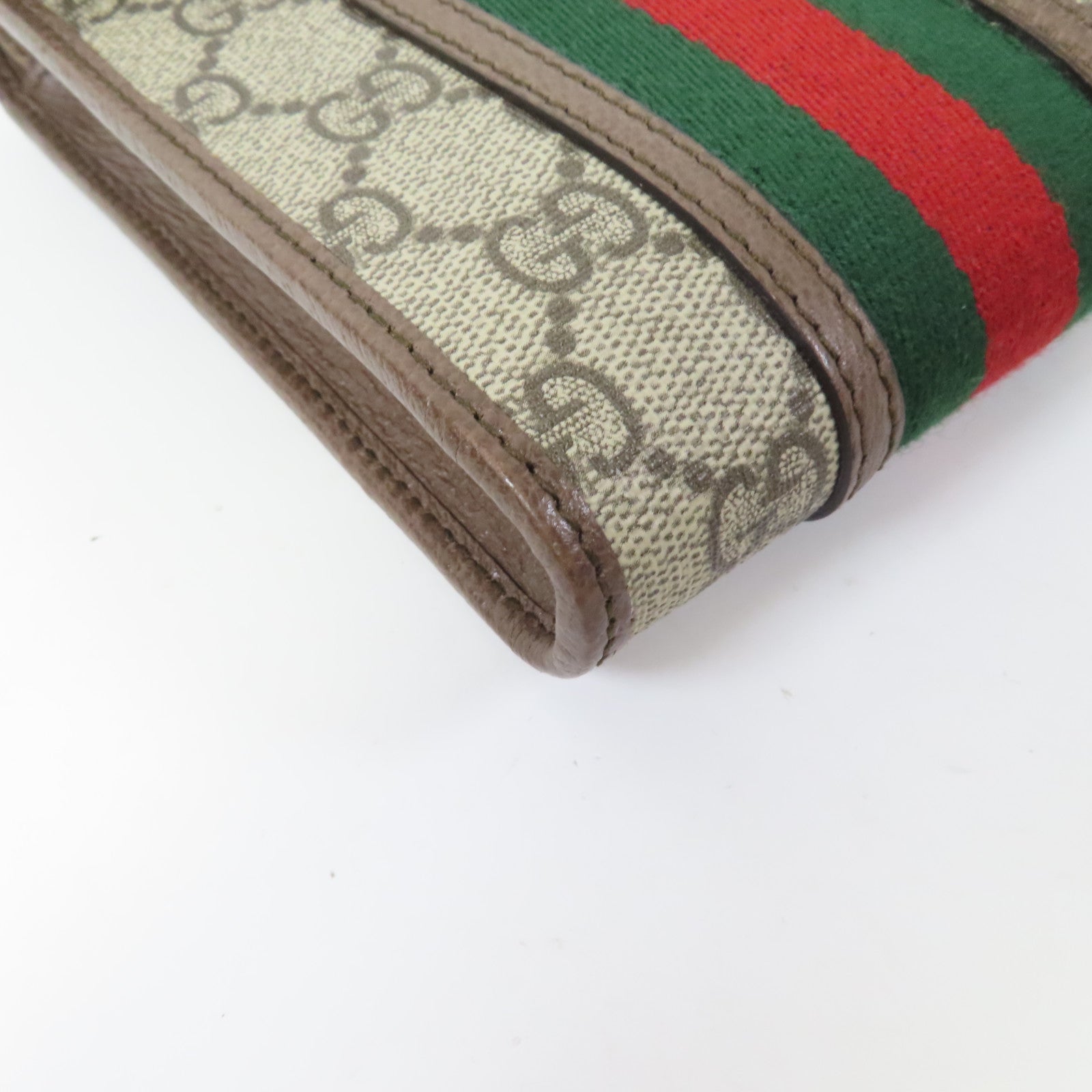 GUCCI 【激減優惠】帆布Shoulder Bag金扣肩背袋啡色/紅色/綠色