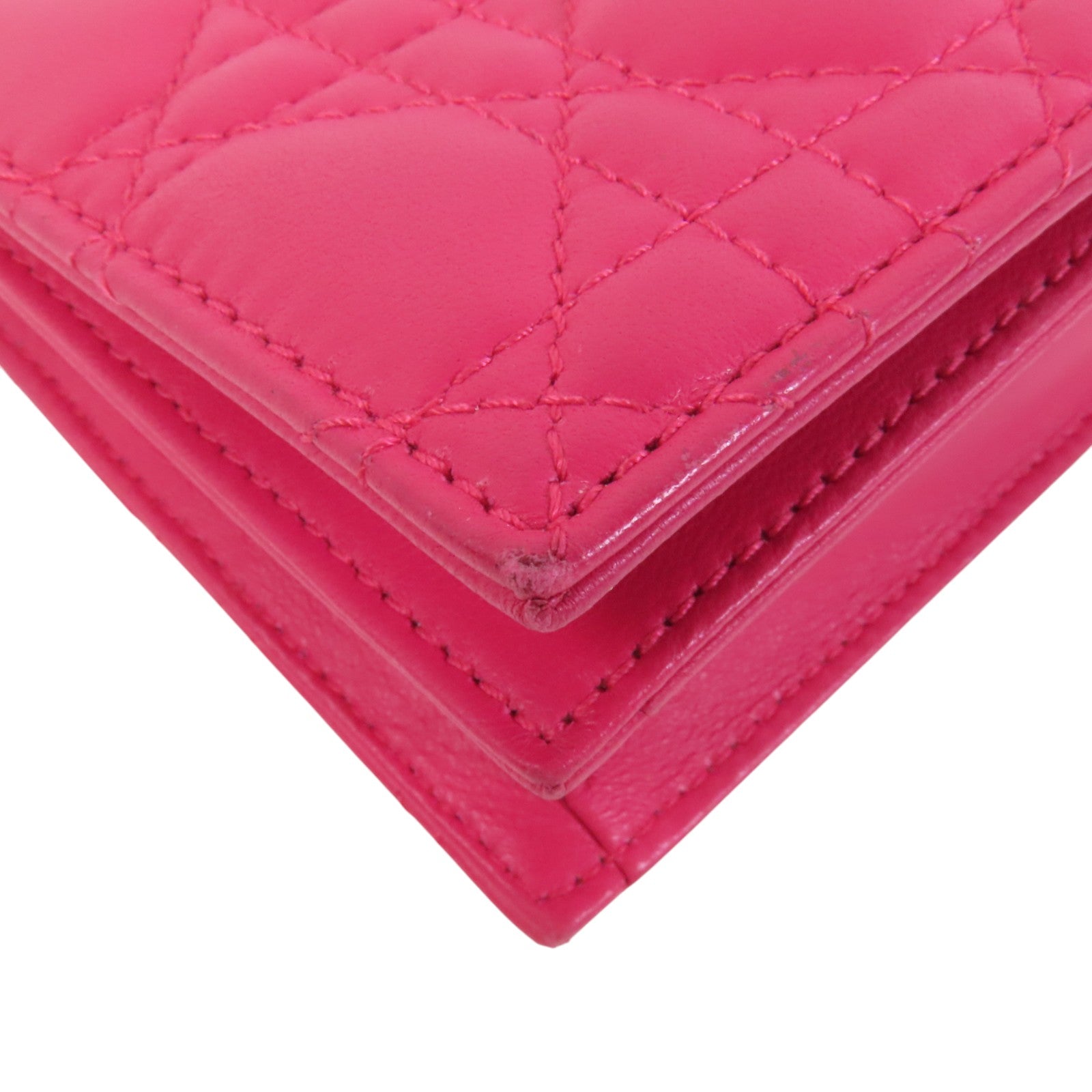 Dior 羊皮皮革Chain Shoulder Bag金扣鏈帶肩背袋