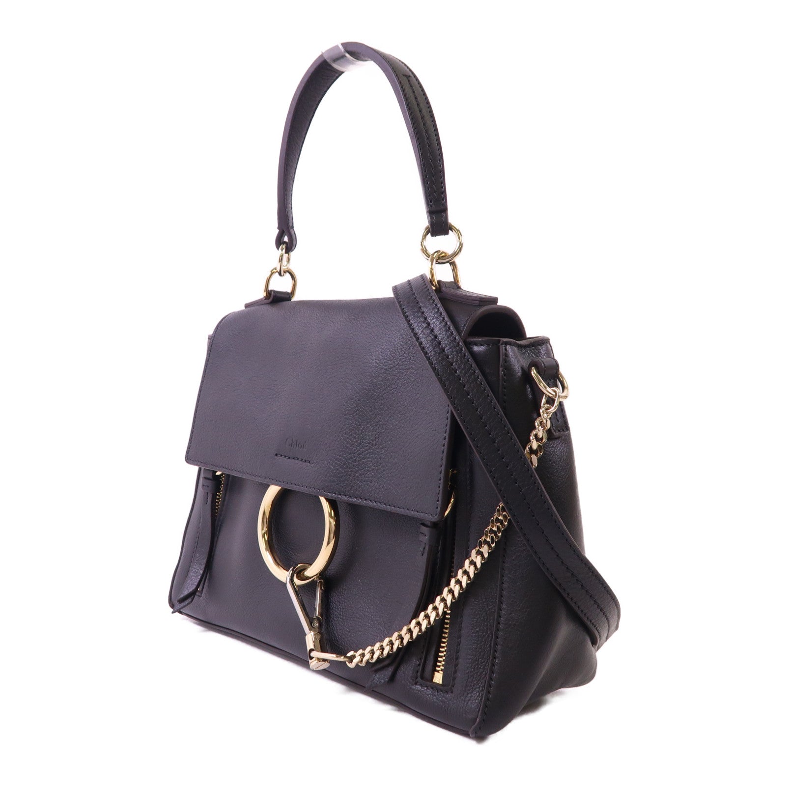 Chloe 牛皮皮革Faye Day金扣手挽肩背兩用袋