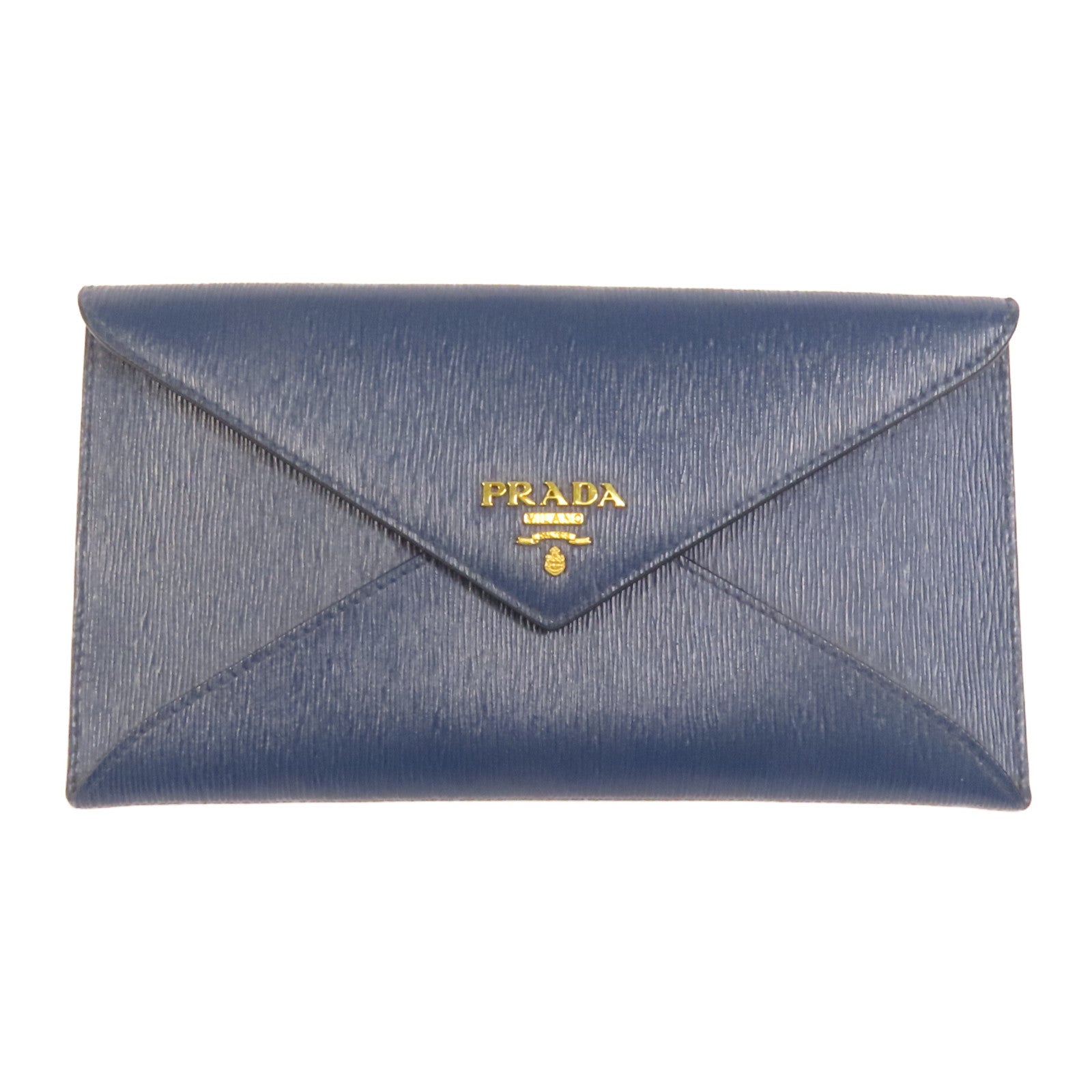 PRADA 牛皮皮革Envelope Clutch Bag金扣手拿包