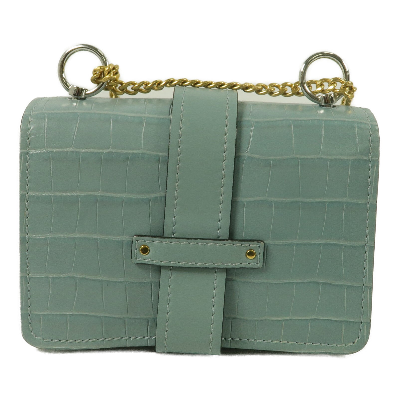 Chloe 牛皮皮革Aby Chain Shoulder鏈帶肩背袋