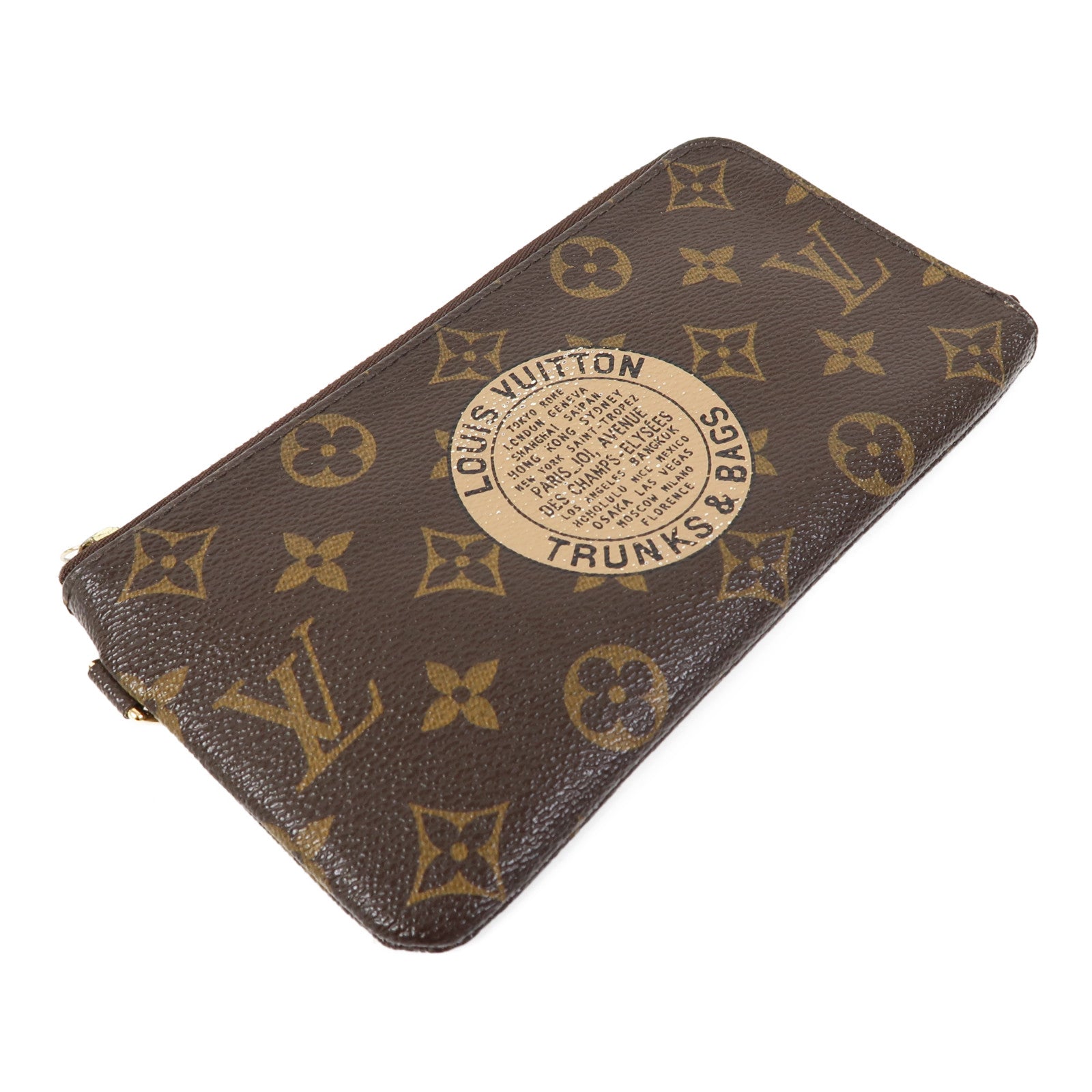 LOUIS VUITTON Monogram Complice Trunks金扣零錢包啡色