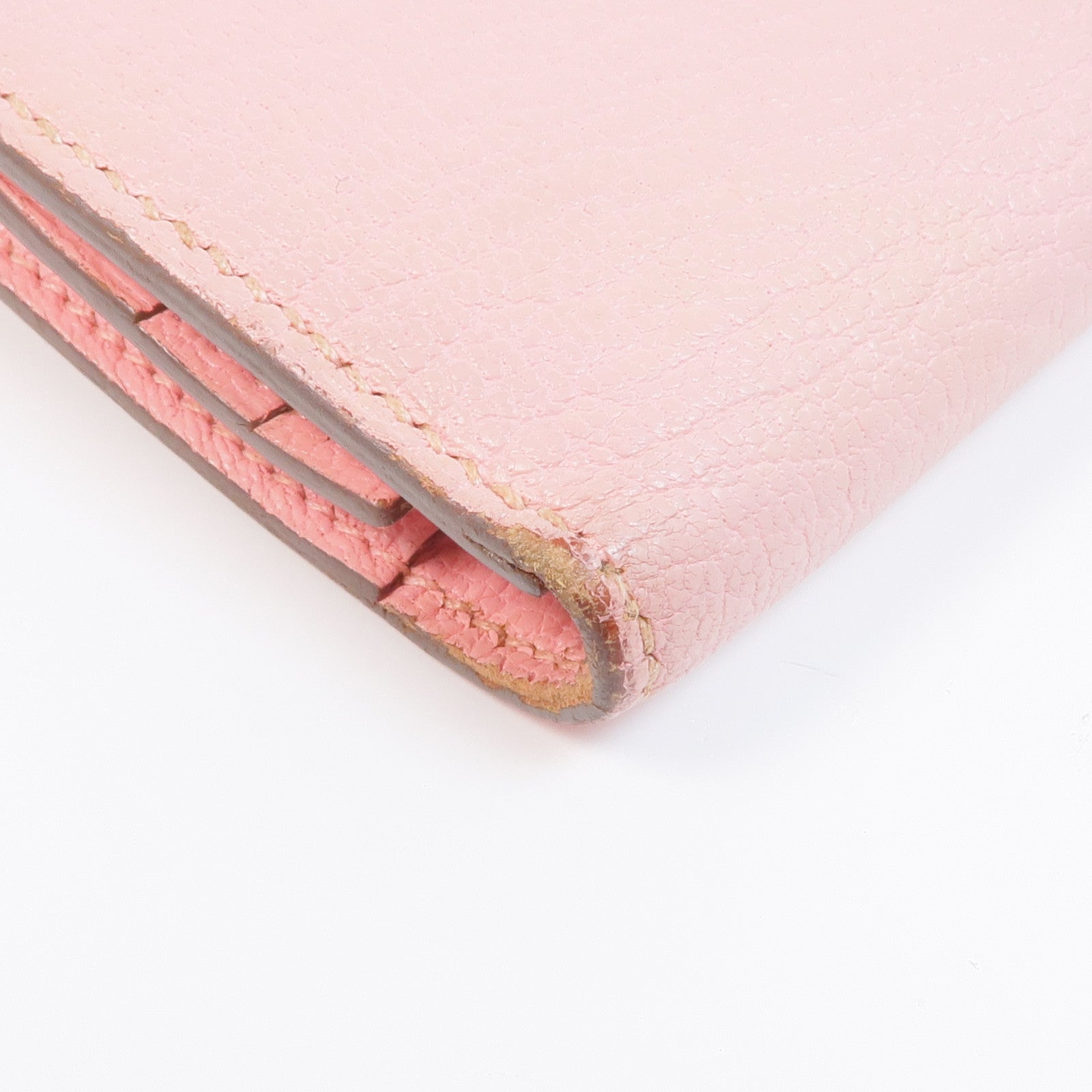 HERMES Chevre皮革Bearn Wallet銀扣長錢包