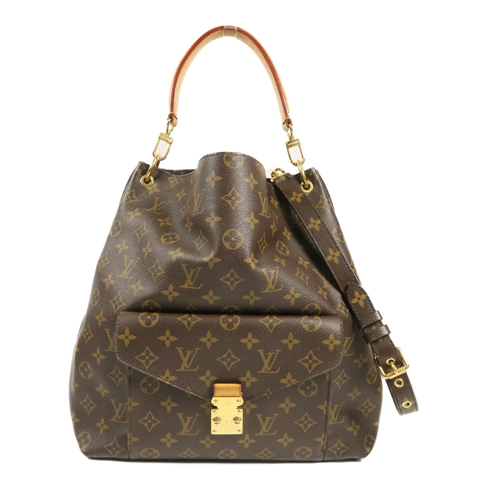 LOUIS VUITTON Monogram Shoulder Bag金扣手挽肩背兩用袋