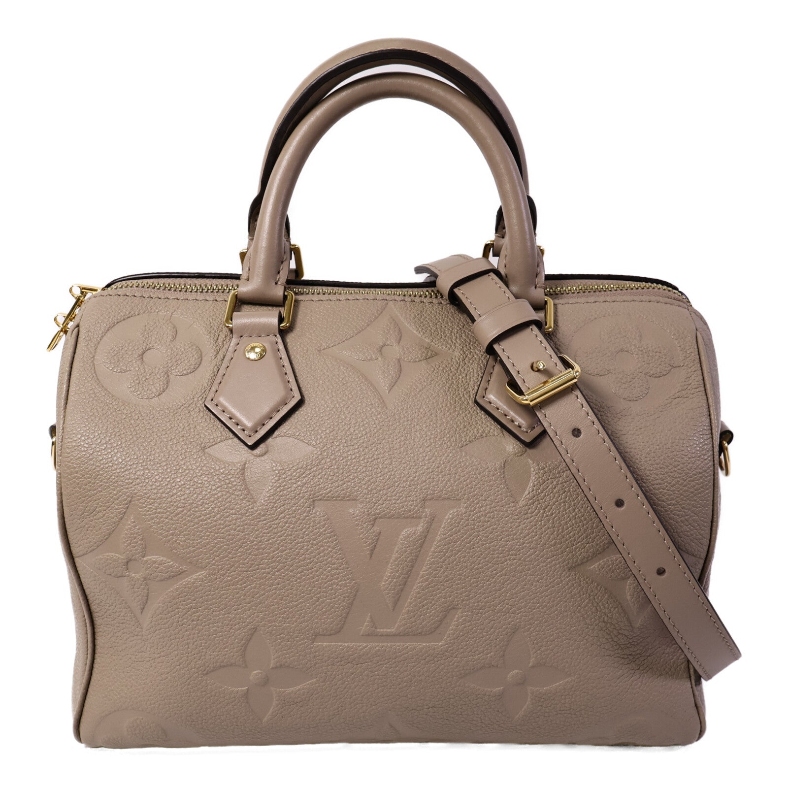 LOUIS VUITTON Monogram Empreinte Speedy Bandouliere 25手挽肩背兩用袋