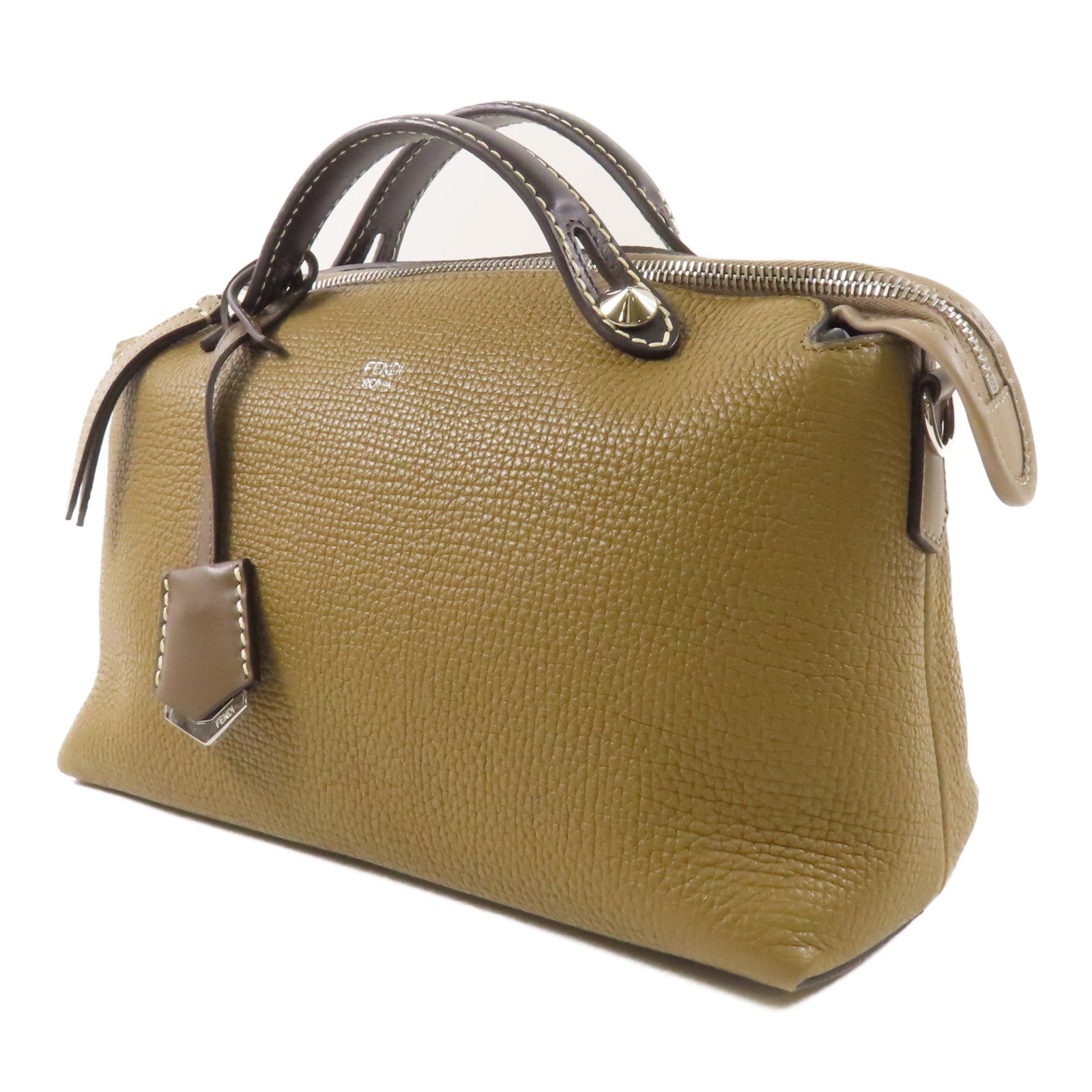 FENDI 牛皮皮革By The Way銀扣肩背袋