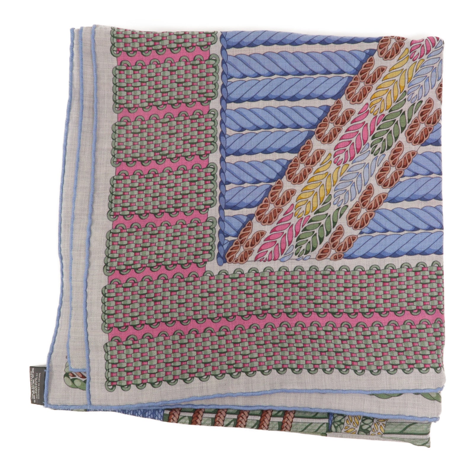 HERMES 絲質/羊絨Scarf 140x140絲巾