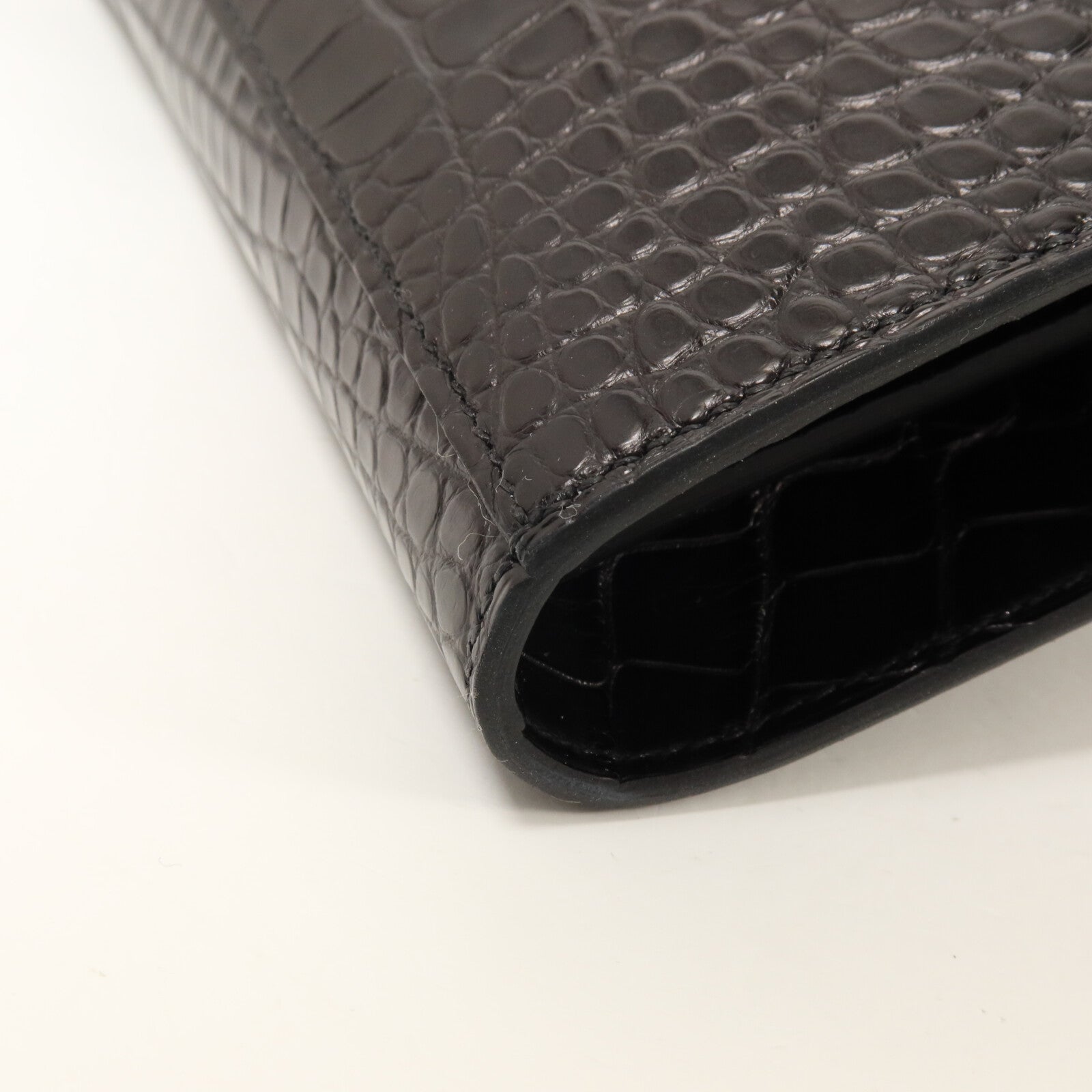 HERMES 鱷魚皮革Kelly To Go肩背袋Noir