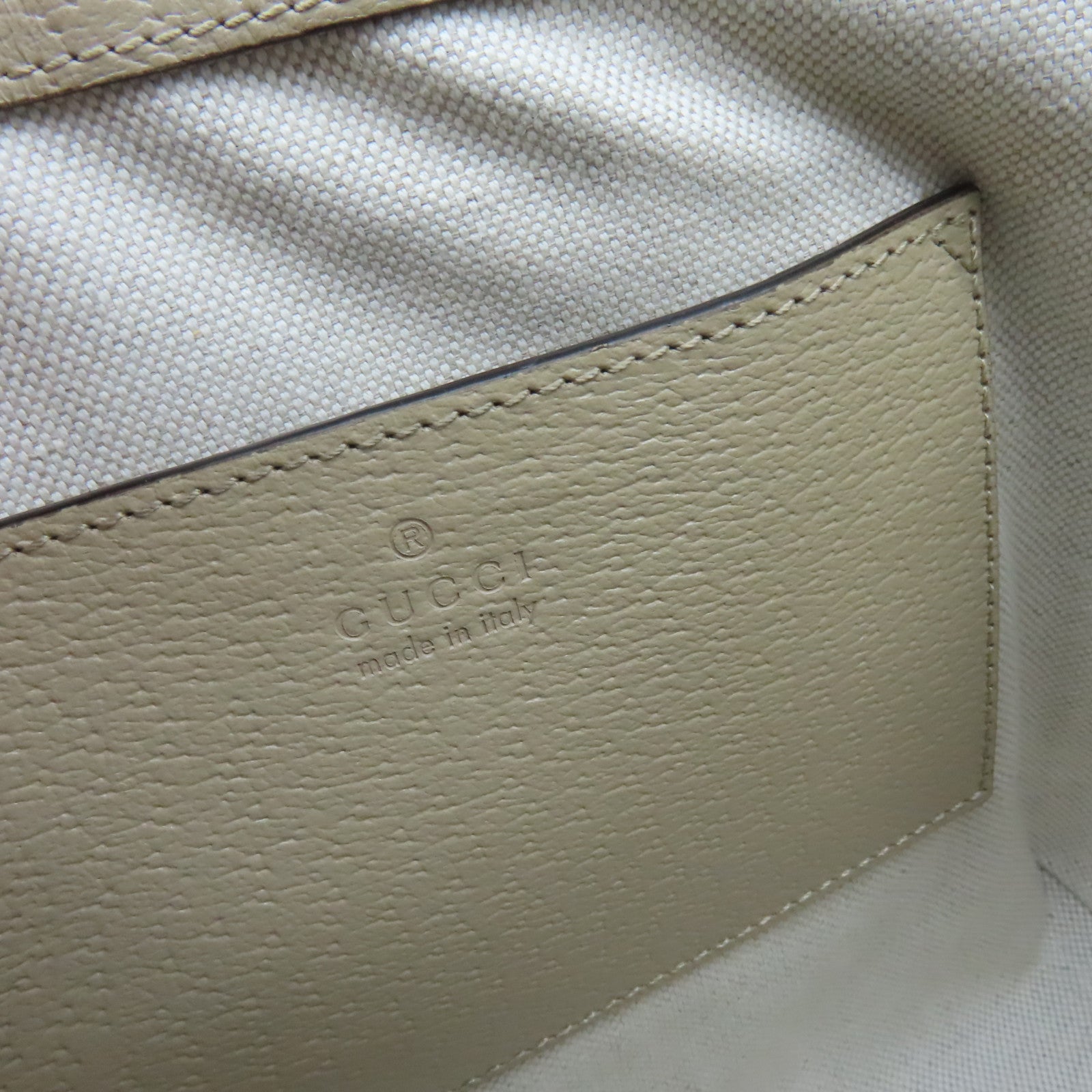 GUCCI 【激減優惠】塗層帆布Ophidia GG 2Way Shoulder Bag手挽肩背兩用袋杏色
