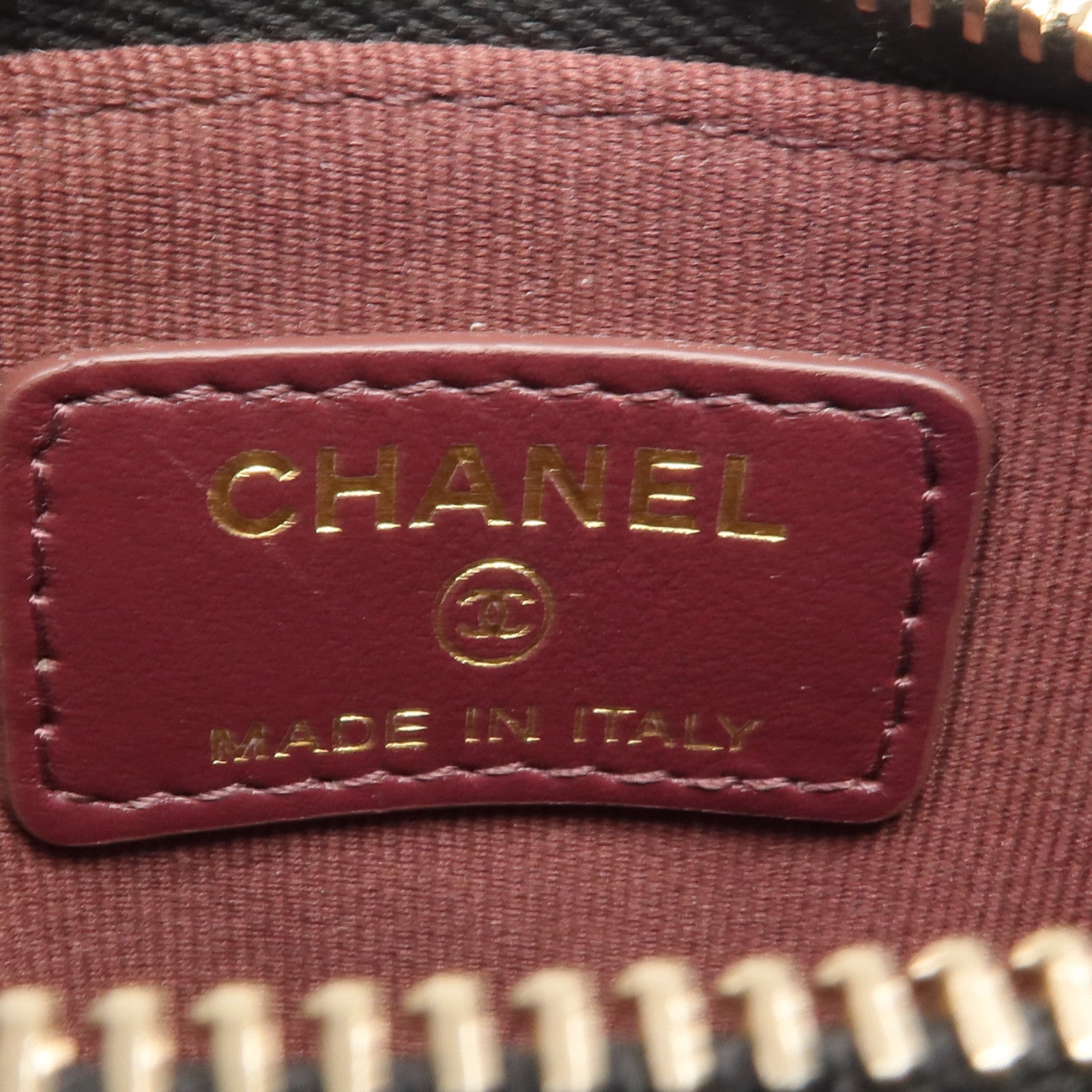 CHANEL 牛皮皮革Card/Coin Case金扣零錢包/卡片套