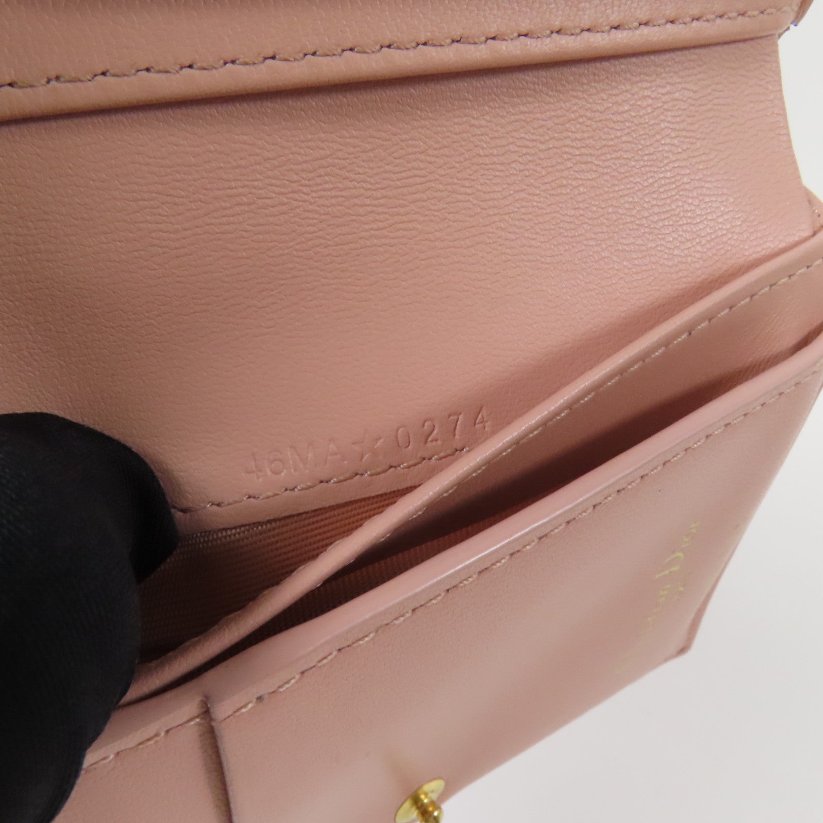 Dior 帆布Bifold Wallet金扣錢包