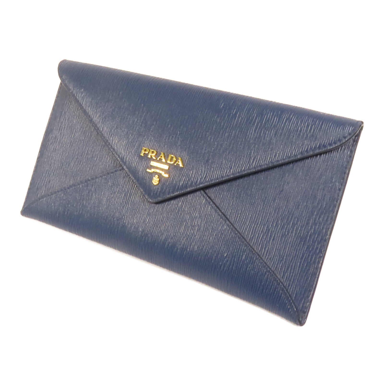 PRADA 牛皮皮革Envelope Clutch Bag金扣手拿包