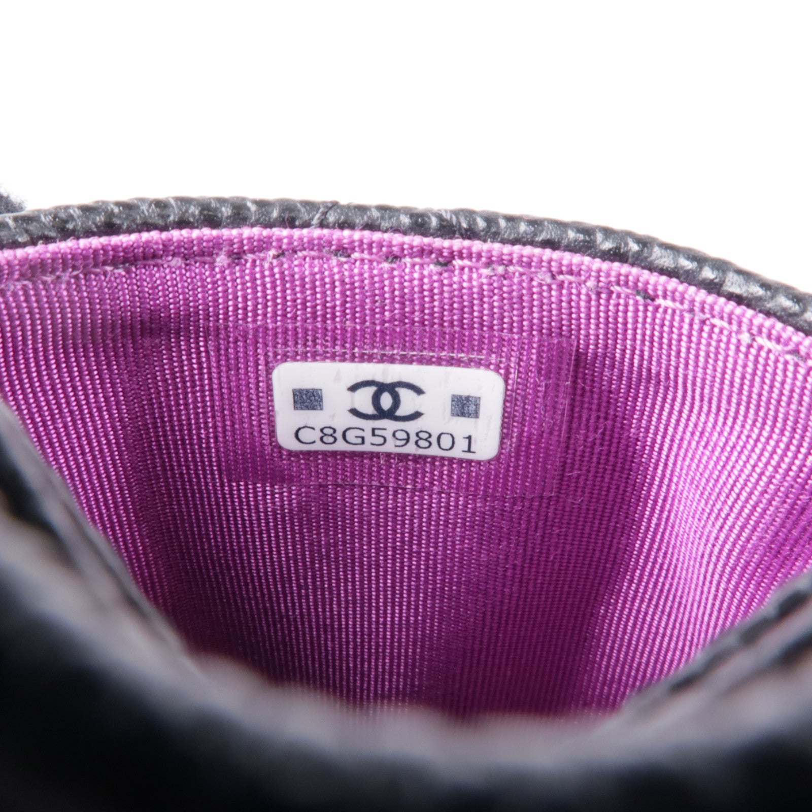 CHANEL 牛皮皮革Card Case金扣卡片套