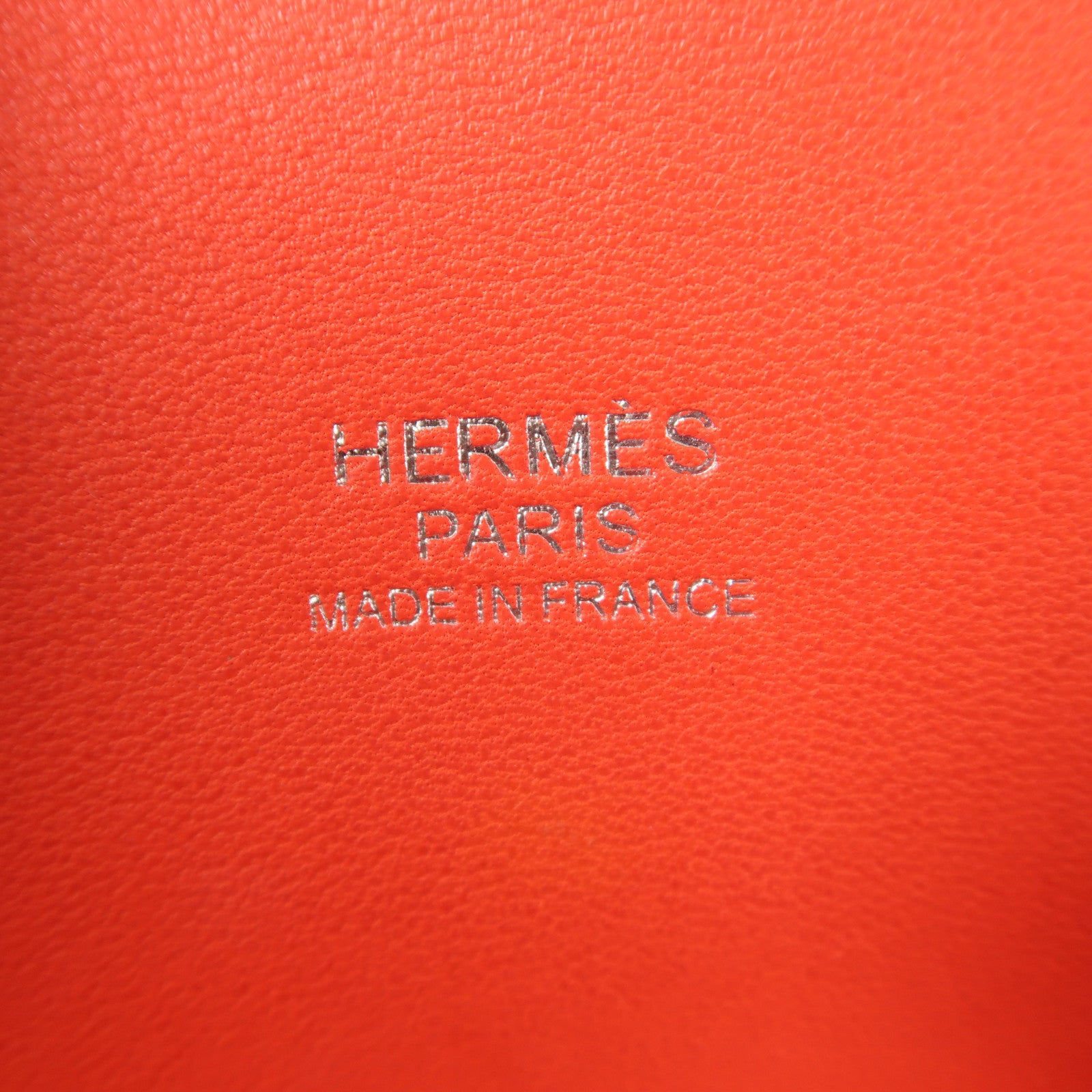 HERMES Clemence皮革Bolide 31銀扣手挽肩背兩用袋紅色