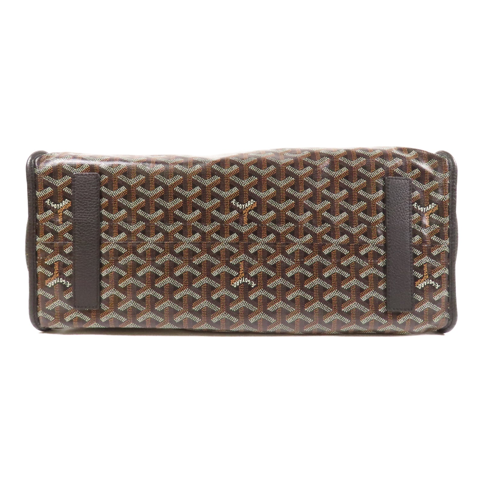 GOYARD 塗層帆布Hardy Bag銀扣手挽袋黑色