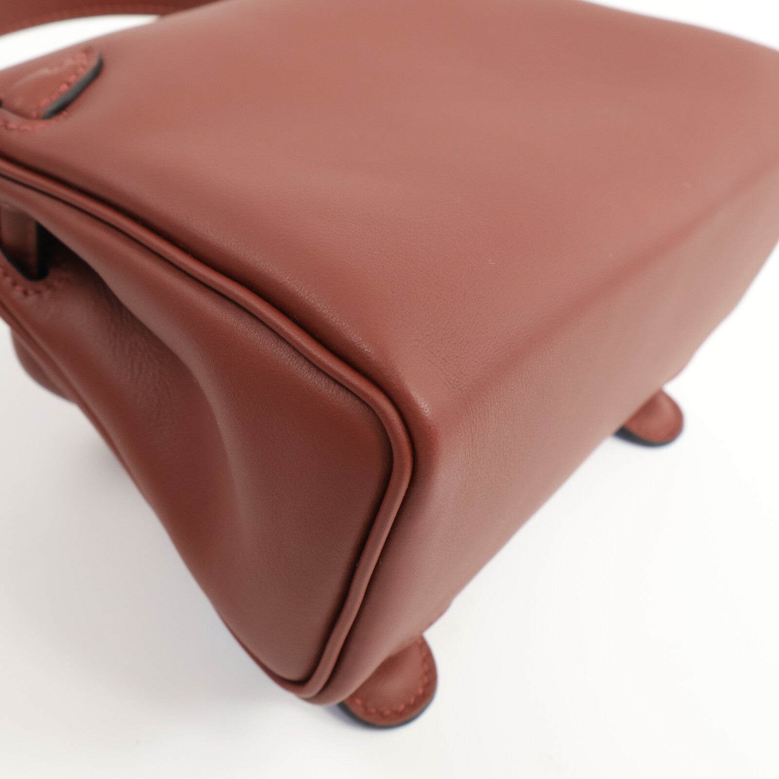 HERMES Swift皮革Kelly Doll手挽袋Rouge H/Bleu Hydra