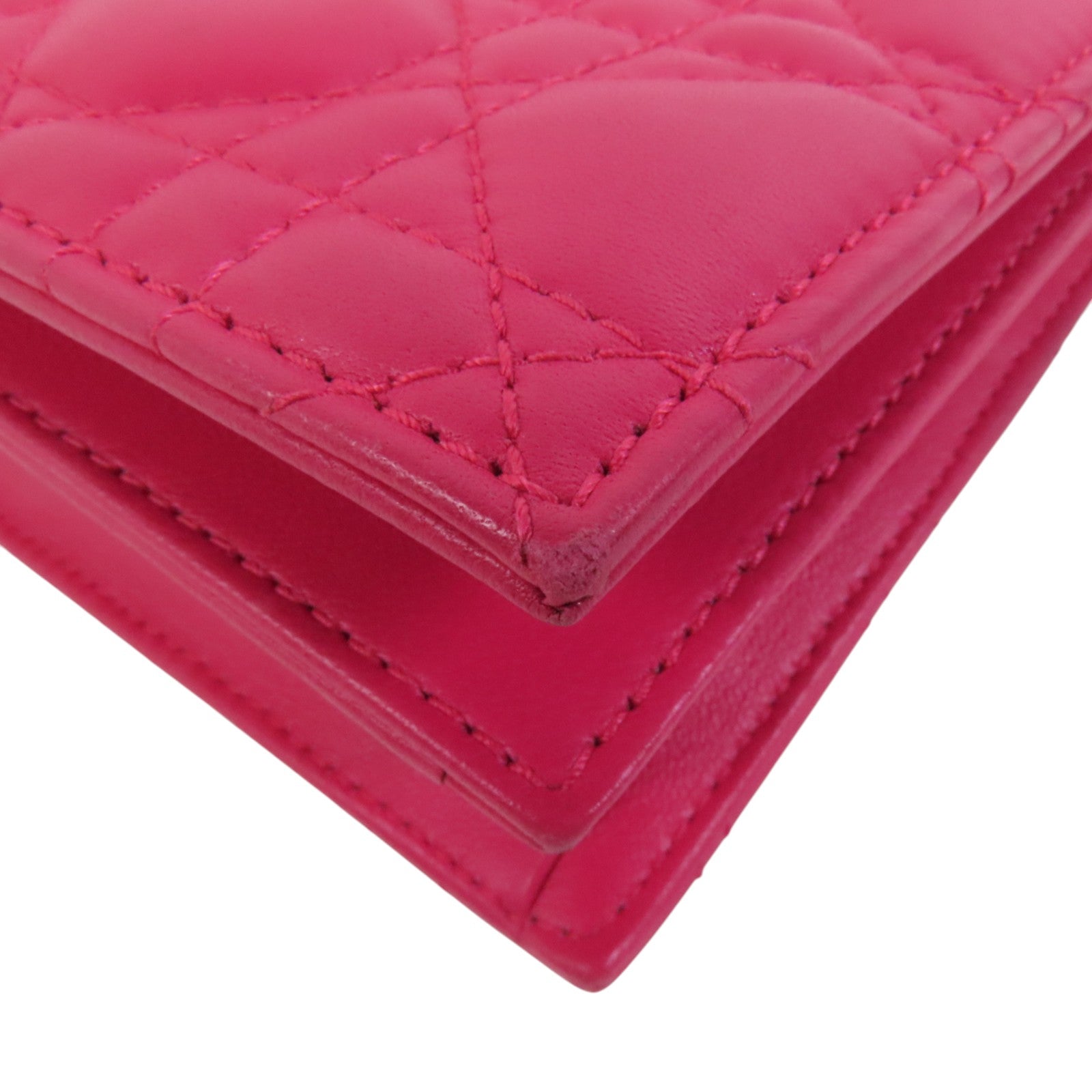 Dior 羊皮皮革Chain Shoulder Bag金扣鏈帶肩背袋