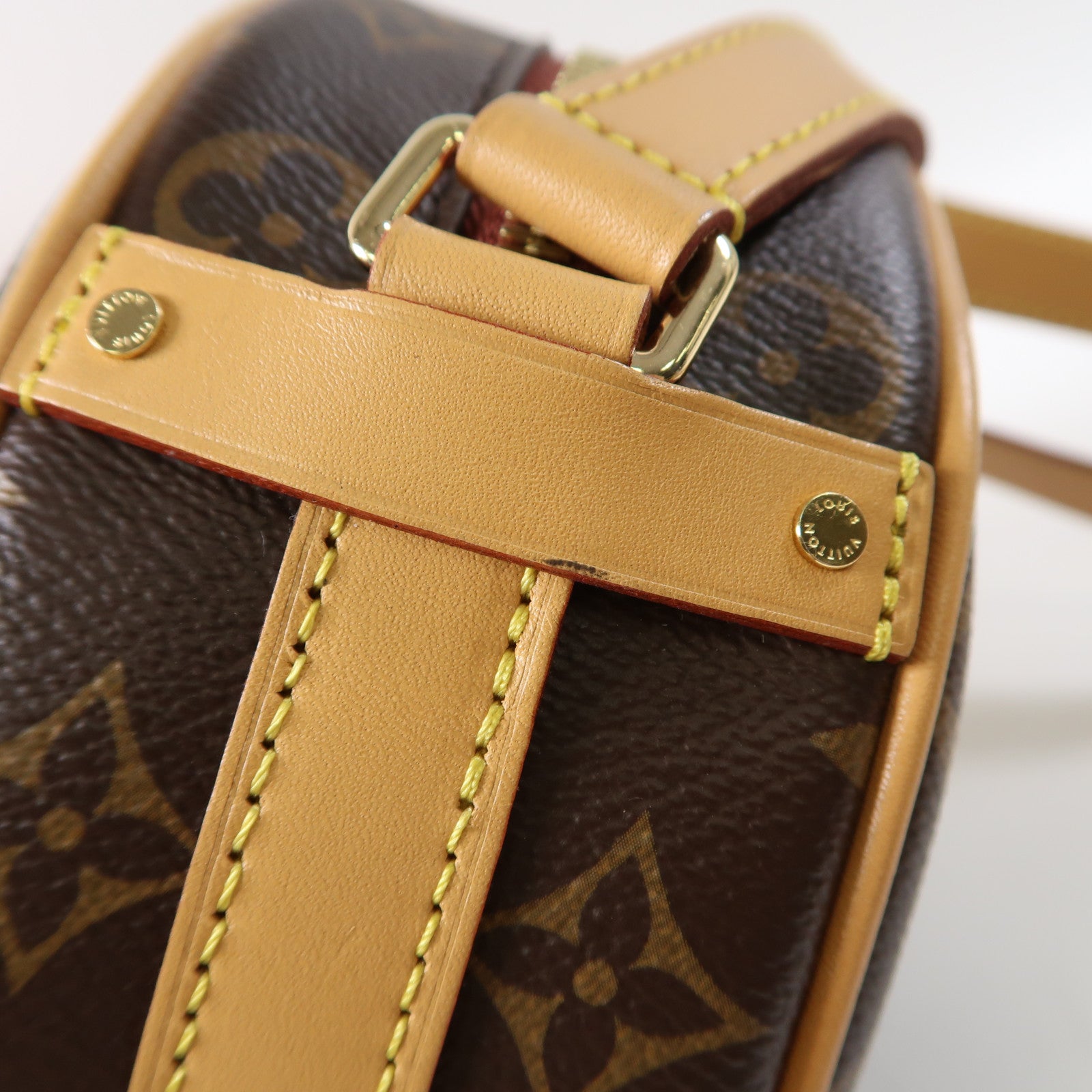 LOUIS VUITTON Monogram Boite Chapeau Souple PM金扣肩背袋啡色