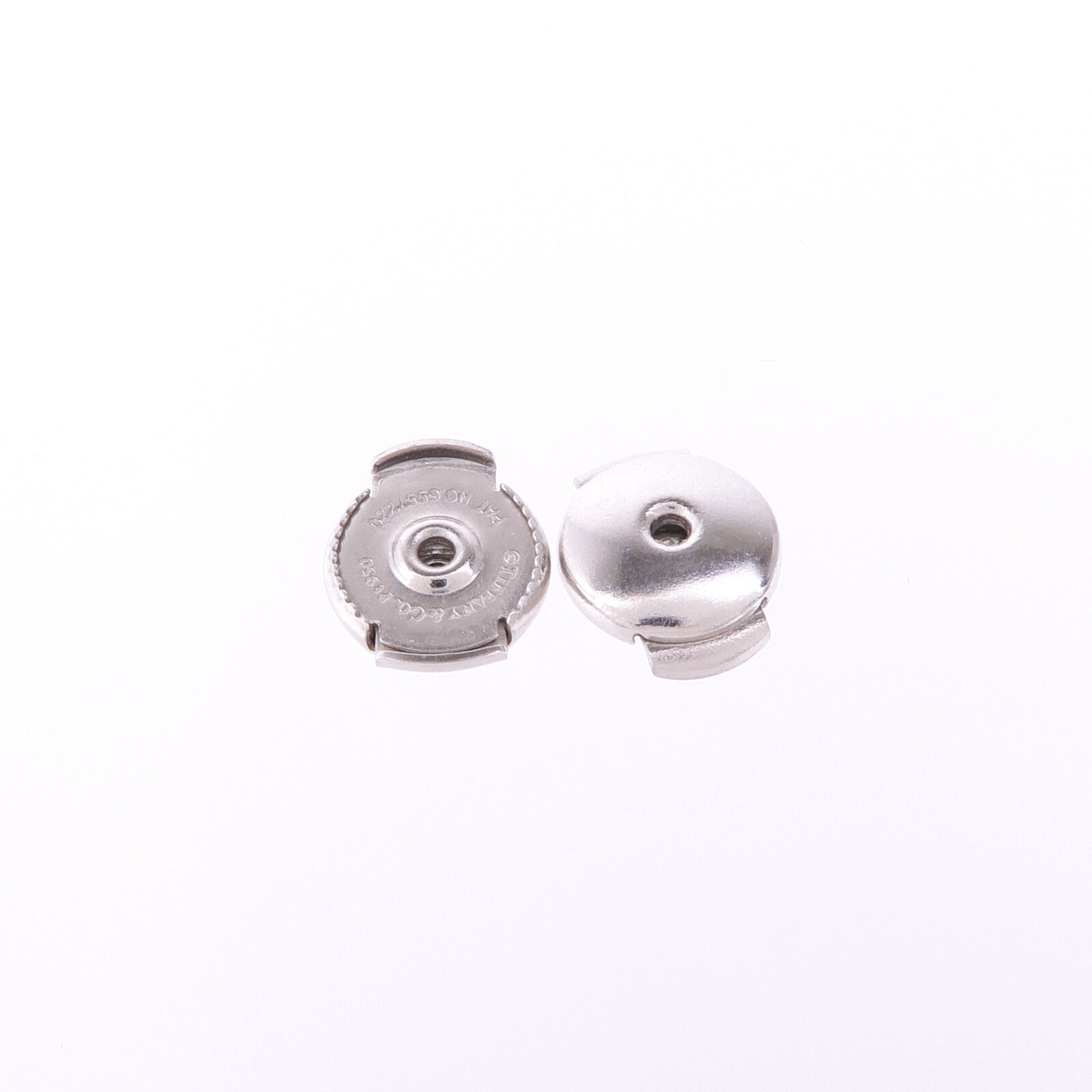 TIFFANY＆CO PT950鉑金Solitaire Diamond Stud Earrings鑽石耳環