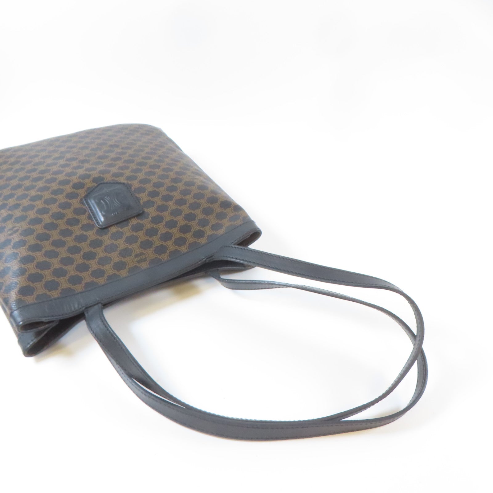 CELINE 塗層帆布Tote Bag手挽袋啡色/黑色