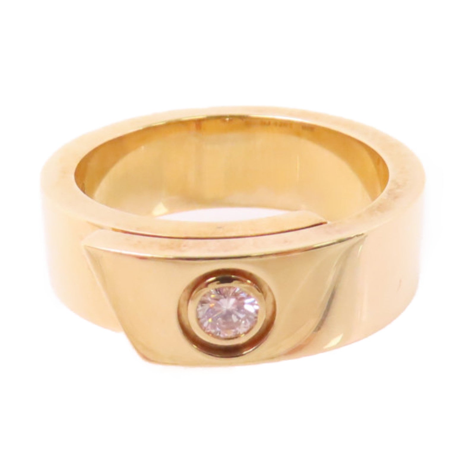 CARTIER 18K黃金/鑽石Diamond Ring戒指#48/US#4.25
