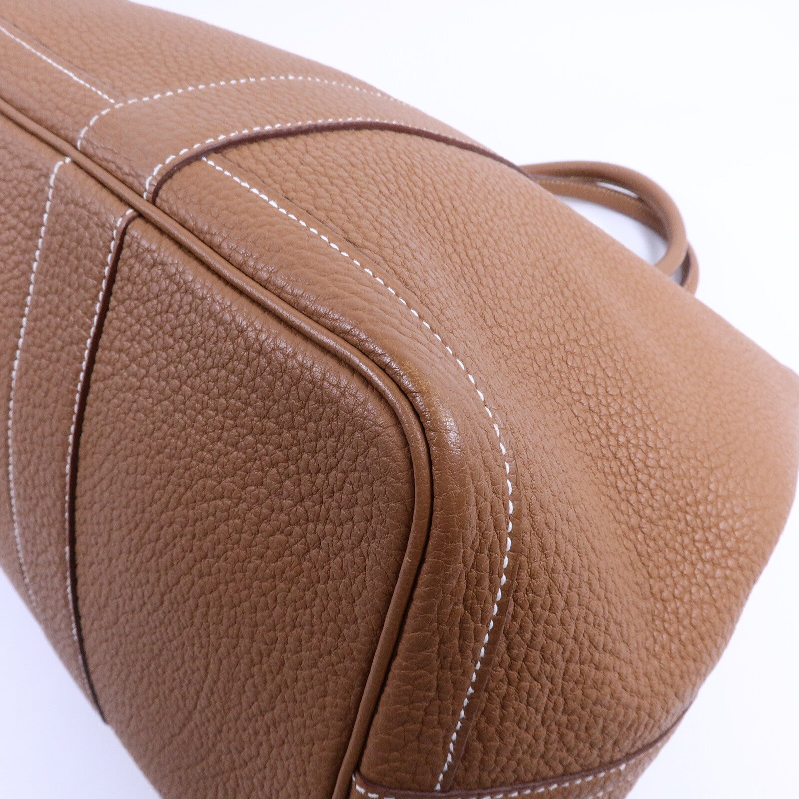 HERMES Negonda皮革Garden Party PM手挽袋Gold