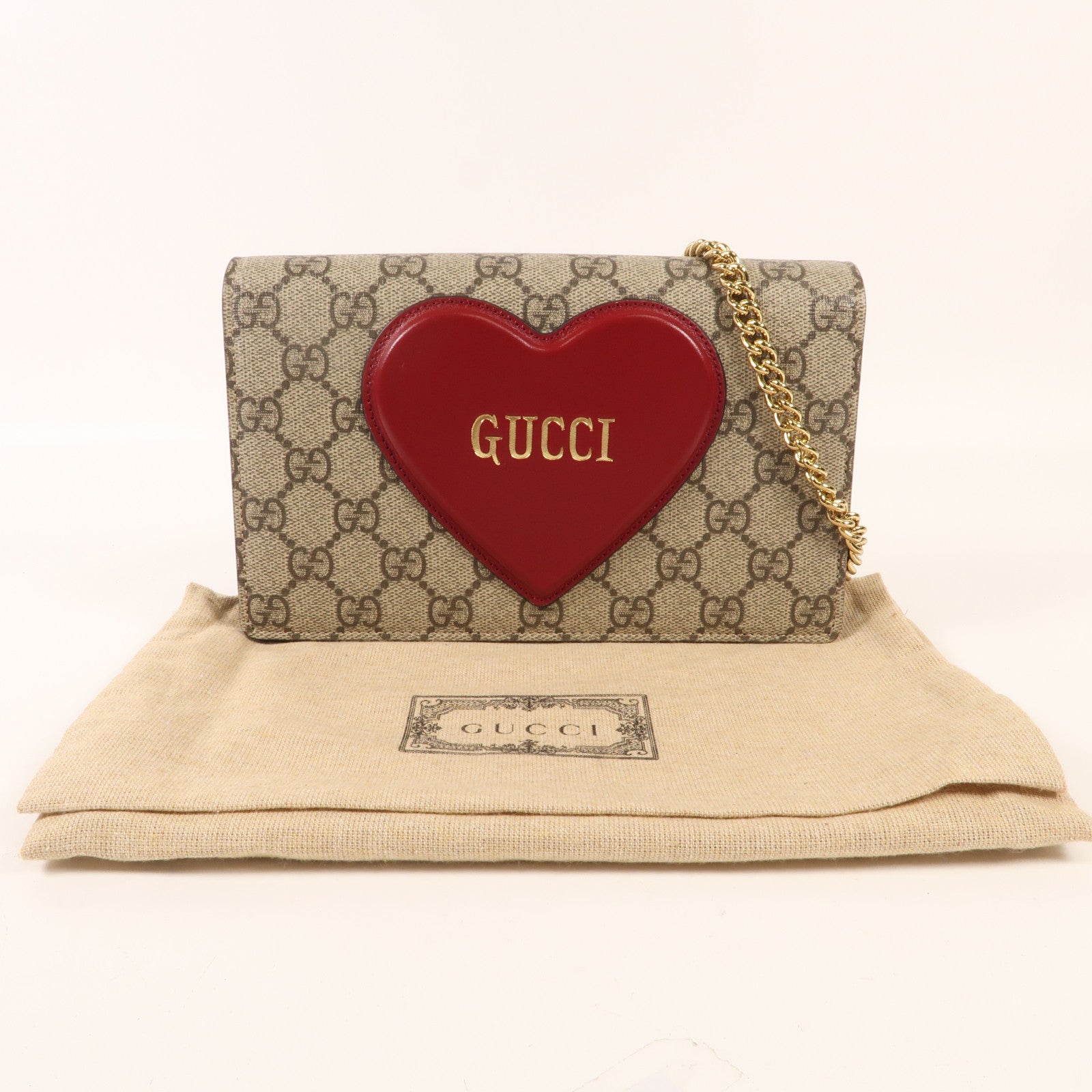 GUCCI 牛皮皮革Shoulder Bag金扣肩背袋
