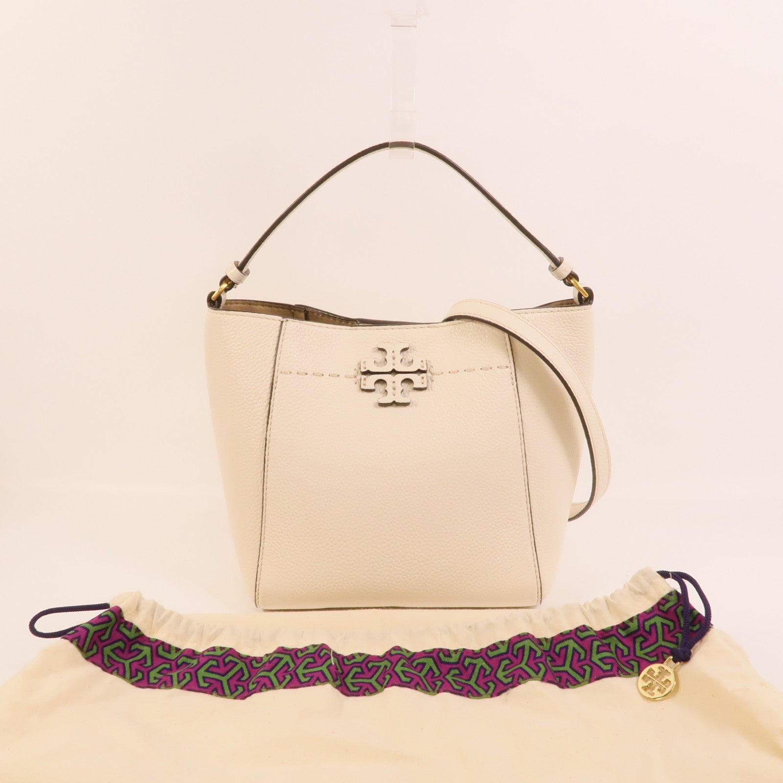 Tory Burch 牛皮皮革Bucket Bag手挽肩背兩用袋