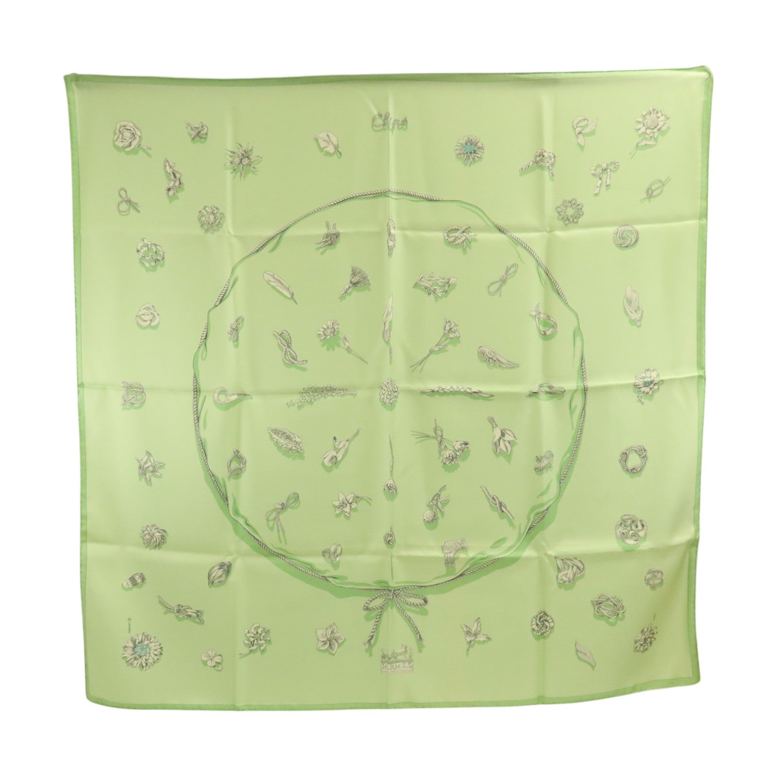 HERMES 絲質Scarf 90x90cm絲巾
