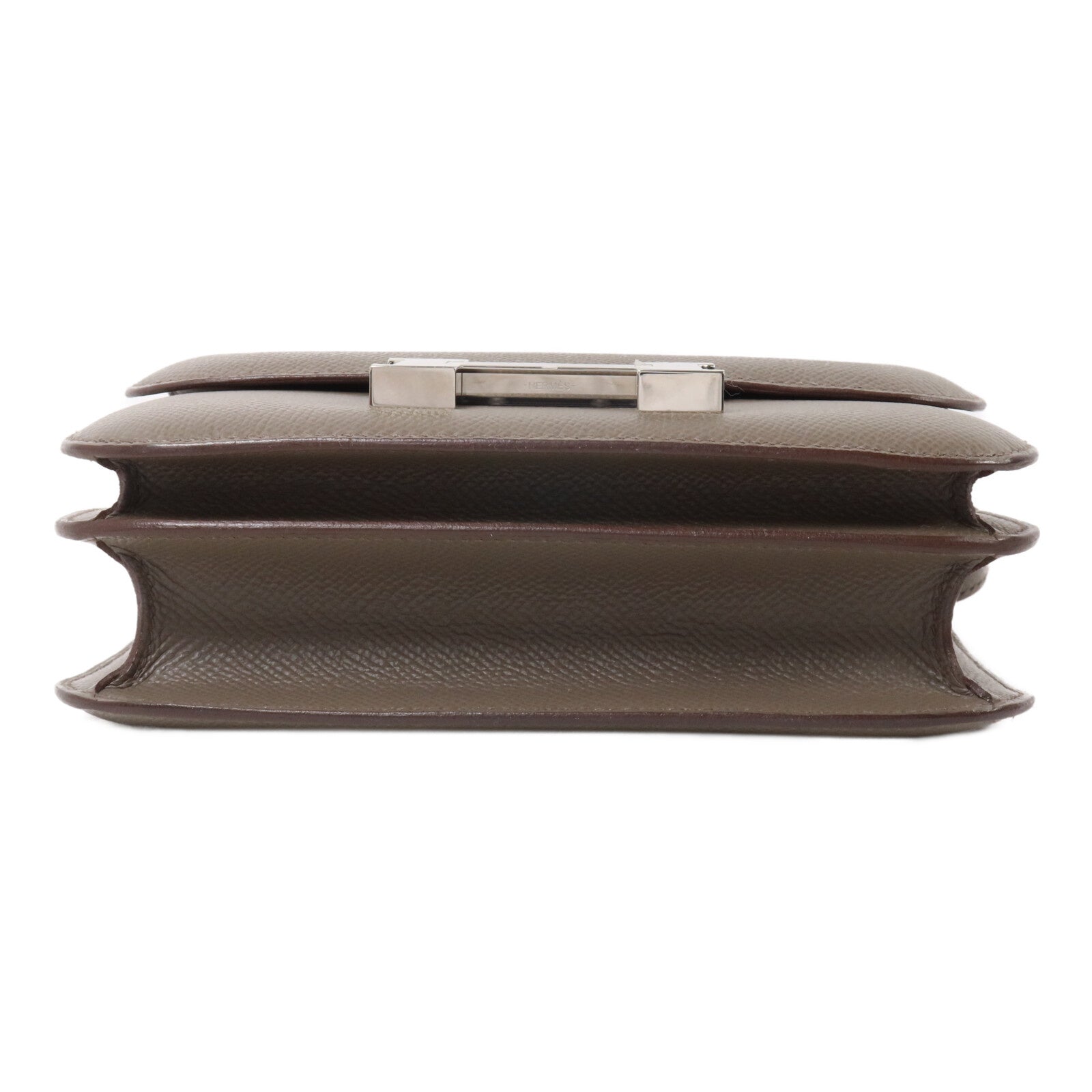 HERMES Epsom皮革Constance Mini肩背袋Etain