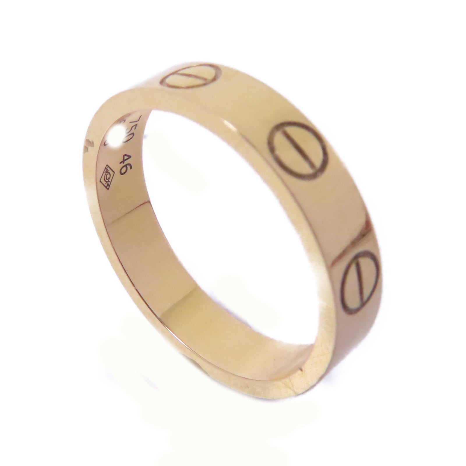 CARTIER 18K黃金Love Ring戒指Cartier#46/US#3.75