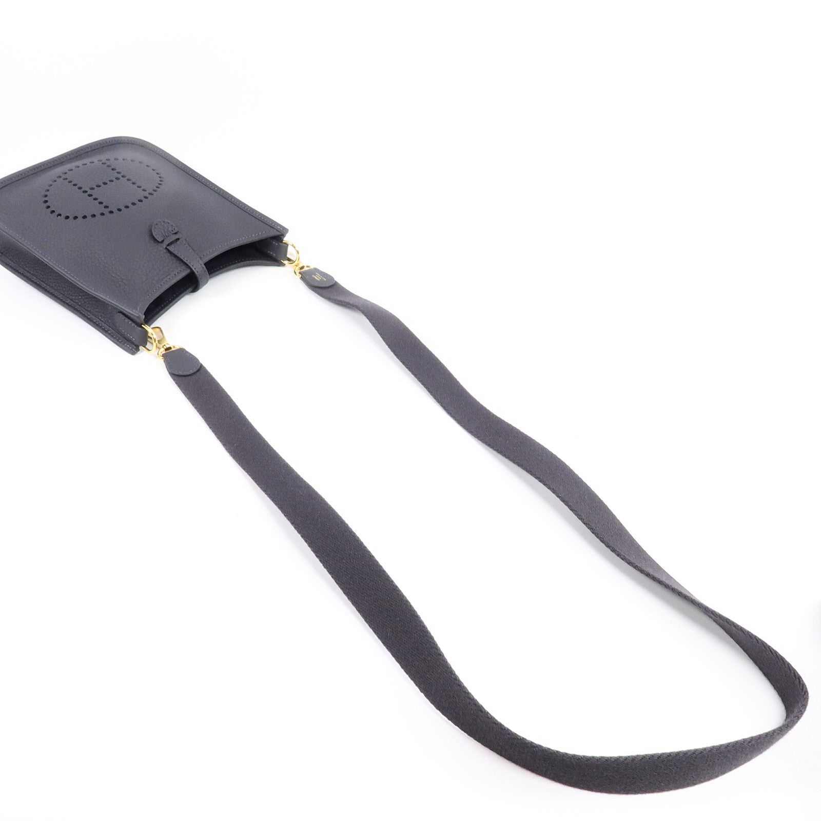 HERMES Clemence皮革Evelyne TPM金扣肩背袋Caban